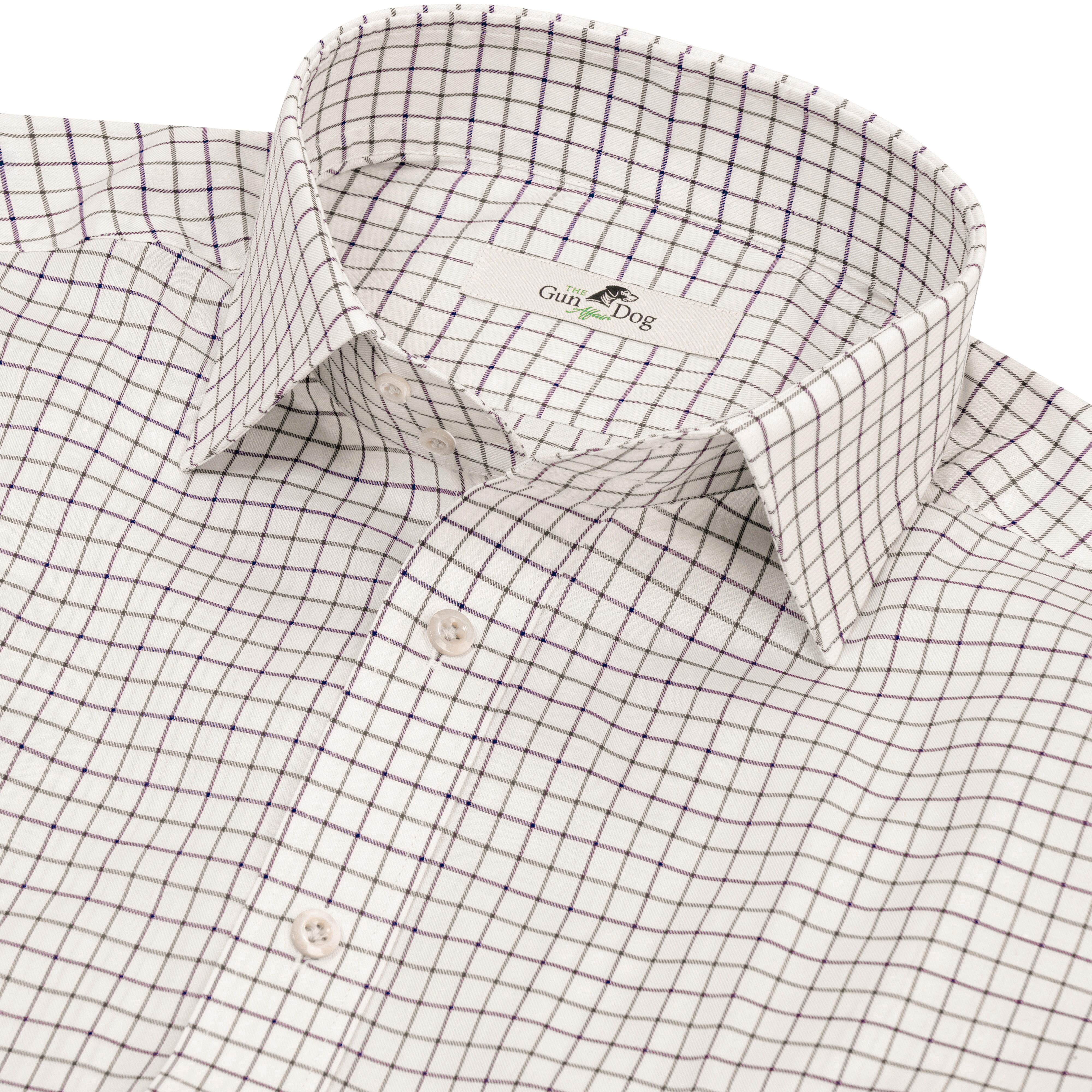 »Collin« Men's Shirt, Twill, Beige/Brown/Blue