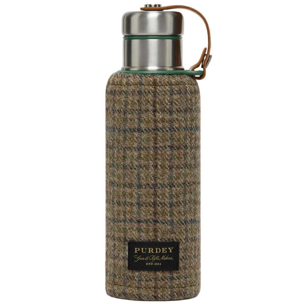 Bouteille thermos Purdey avec tweed, 500 ml