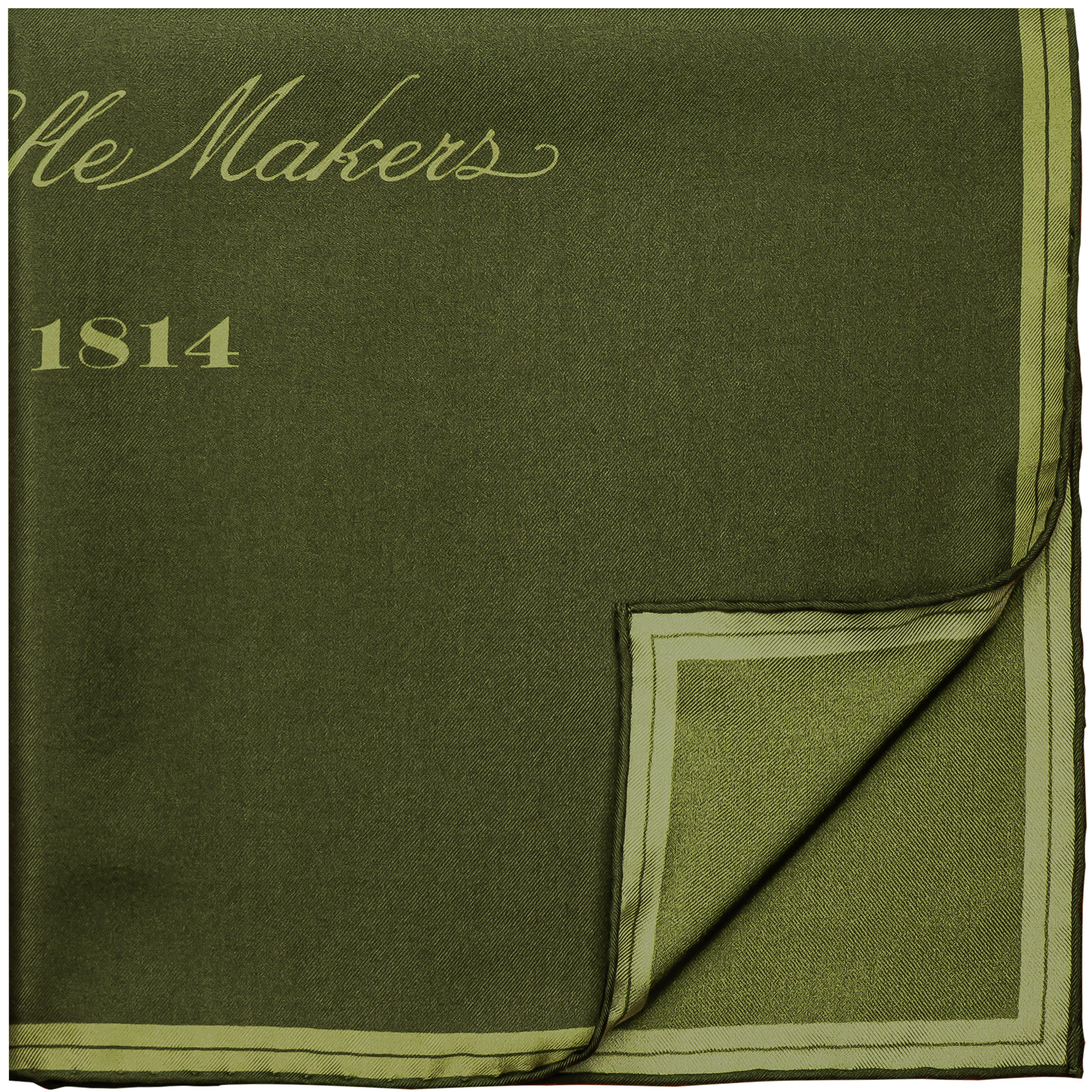 Purdey »1814« Pocket Square, Forest Green