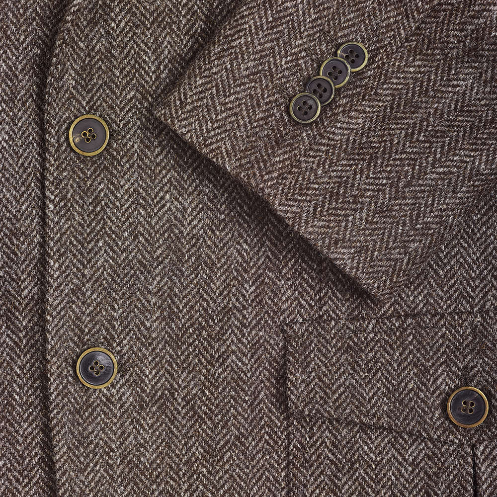 Men's Sports Jacket, British Wool, Brown Grey