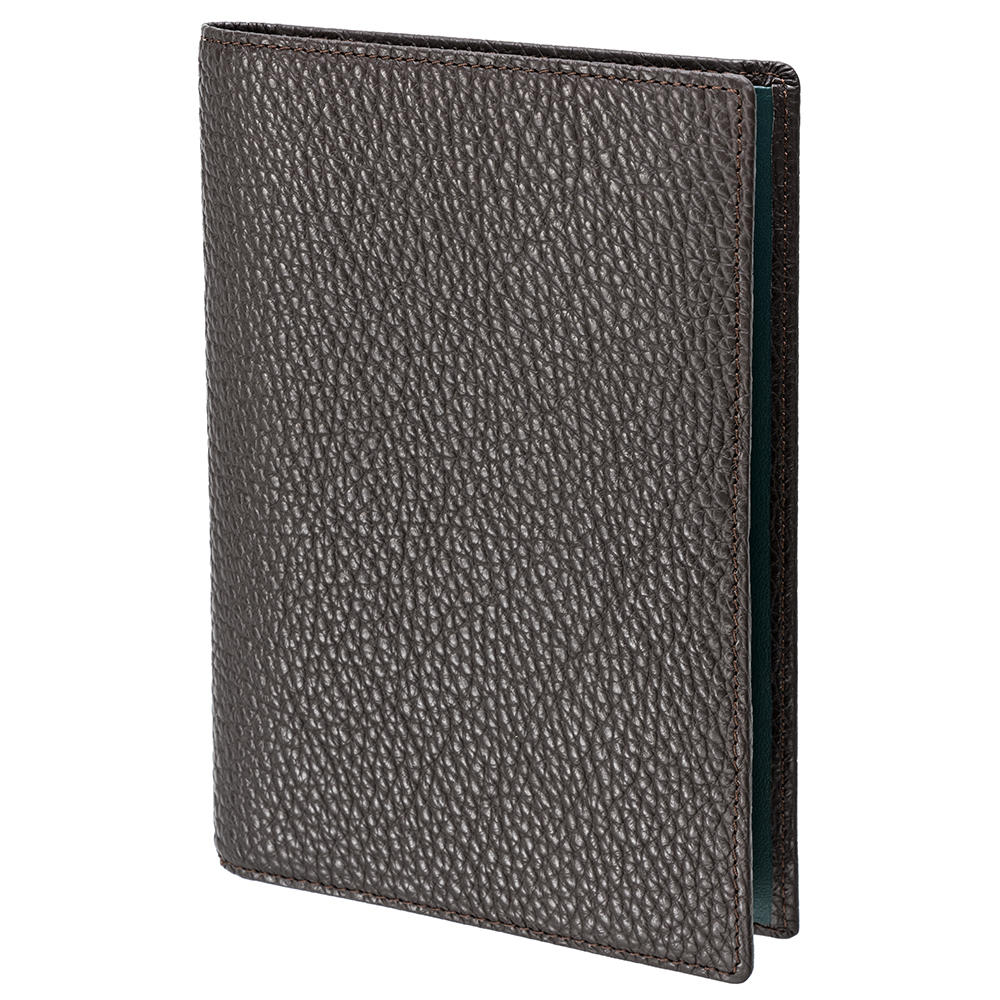 »The GunDog Affair« Leather Case for Hunting License, Brown/Green
