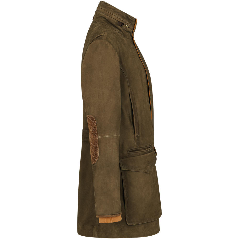 Herren Leder-Jagdjacke »Shooting Coat«