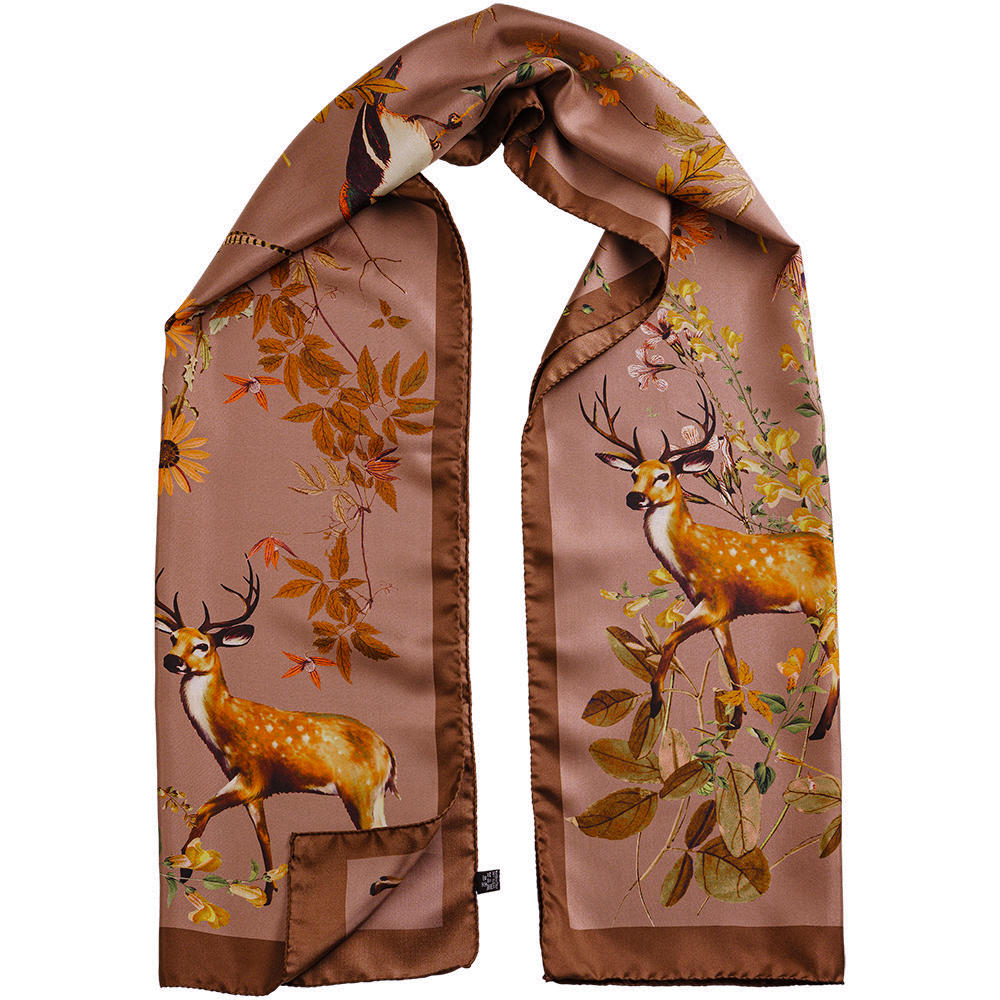 Hartwell »Sabrina« Silk Scarf, Taupe