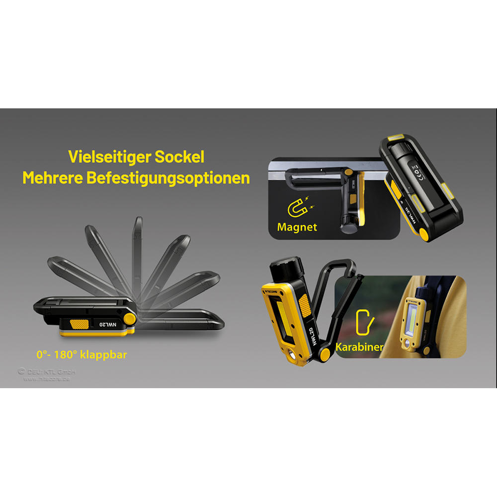 Nitecore® NWL20 Arbeitsleuchte, 600 lm