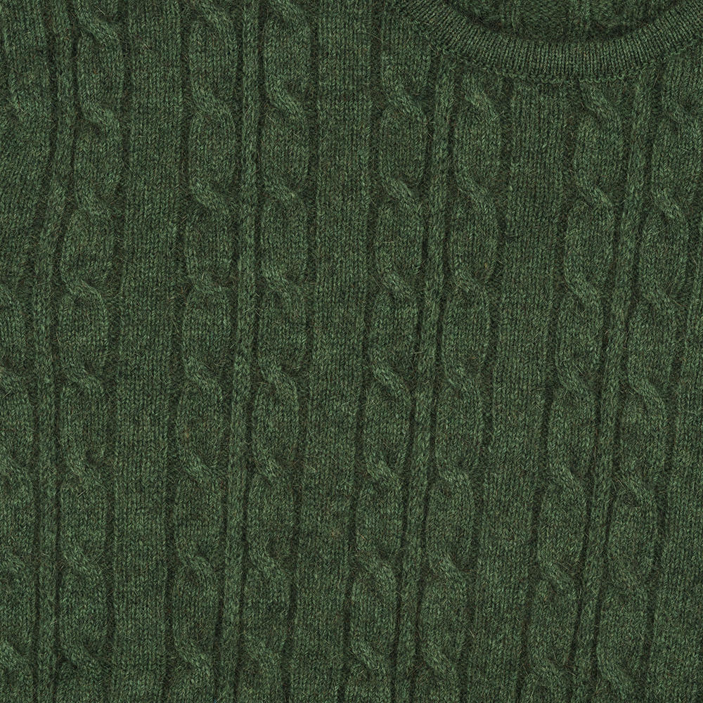 Damen Zopf-Pullover, Merino-Possum