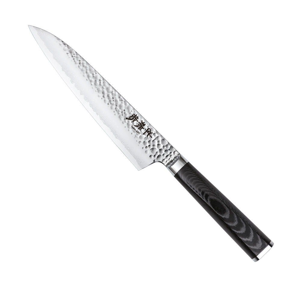 Tanganryu Hocho, micarta de lin, Gyuto (couteau à poisson et à viande), 210 mm