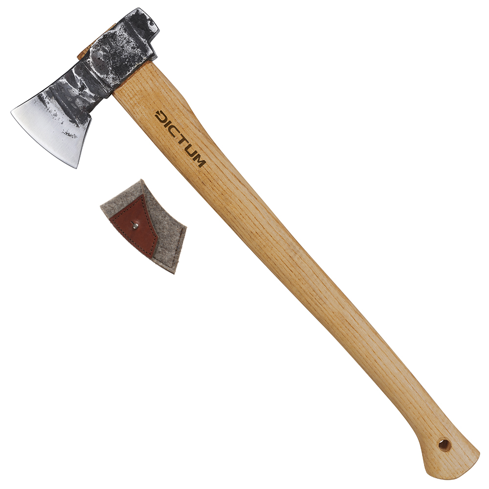 Hache Bushman DICTUM® avec étui en feutre