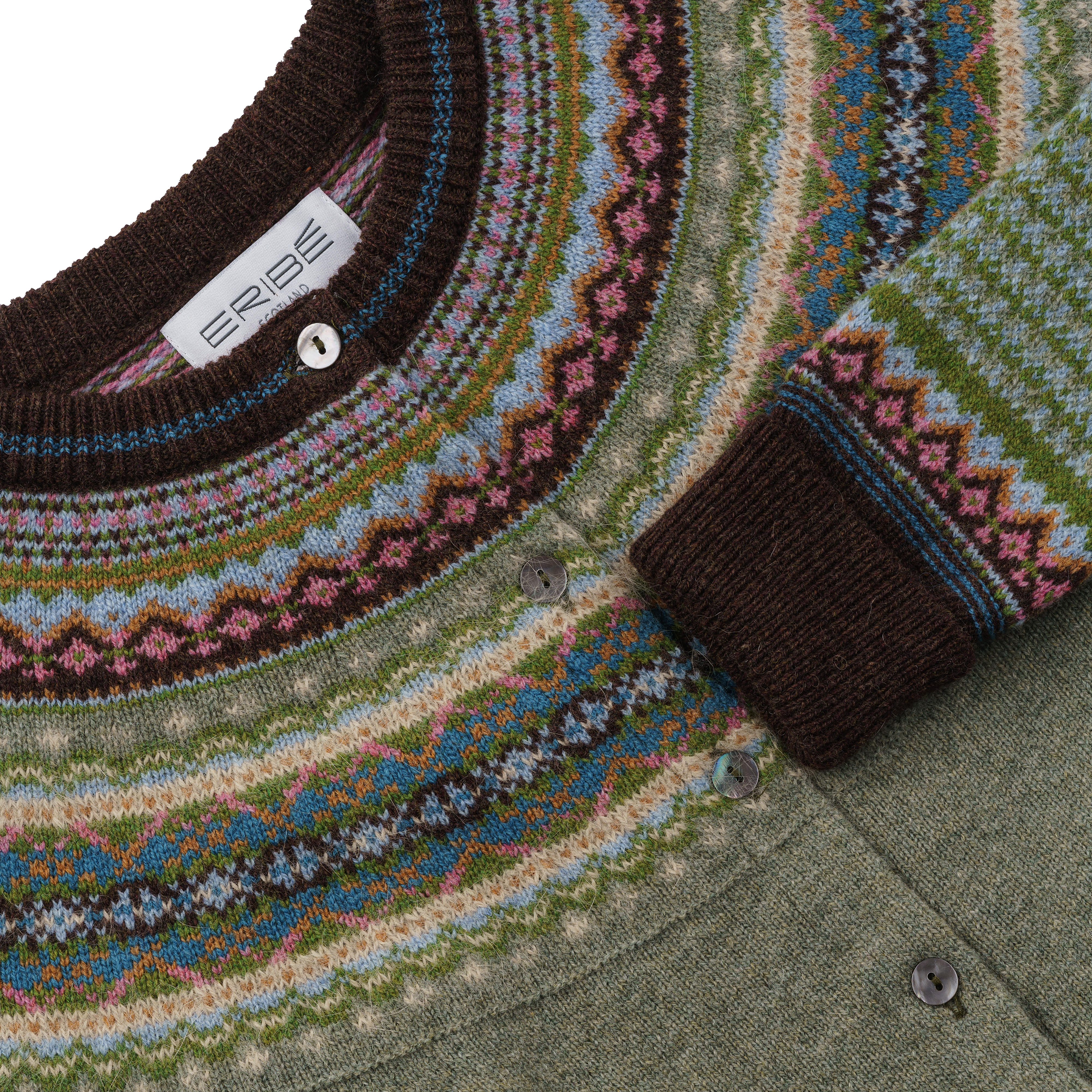 Eribé Damenstrickjacke Fair Isle