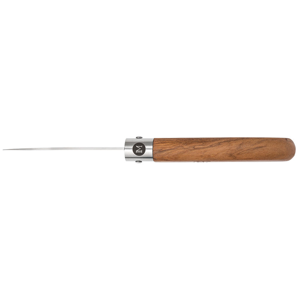 MAIN »German Line« Folding Knife, Drop Point, Olive Wood