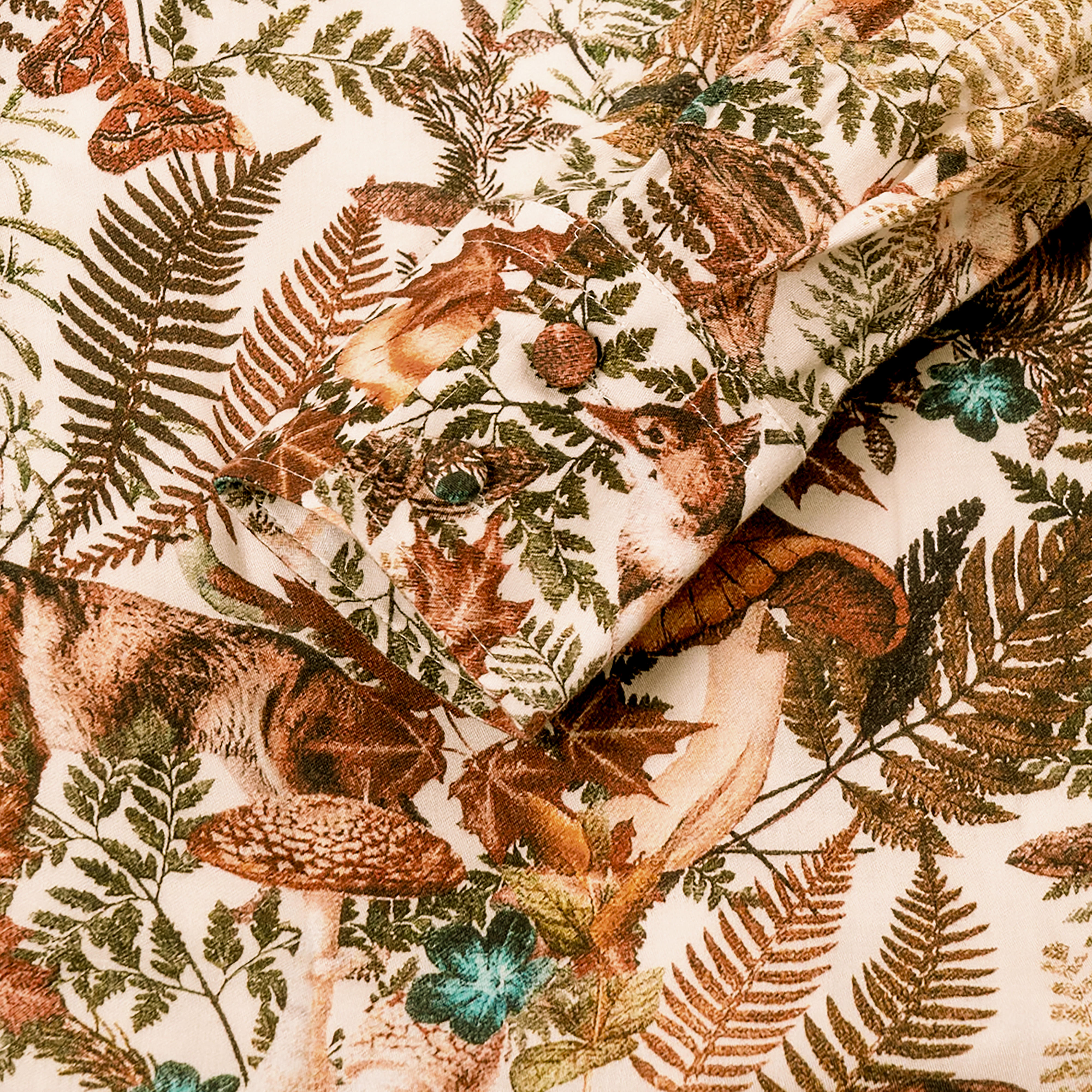 Hartwell »Lisa« Ladies' Blouse, Brown, Animals & Plants