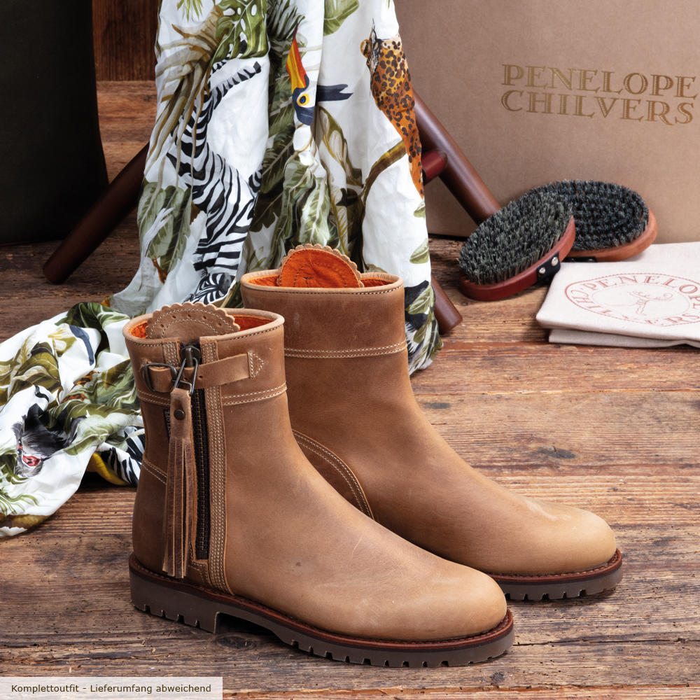 Penelope Chilvers Damen Cropped Tassel Boot