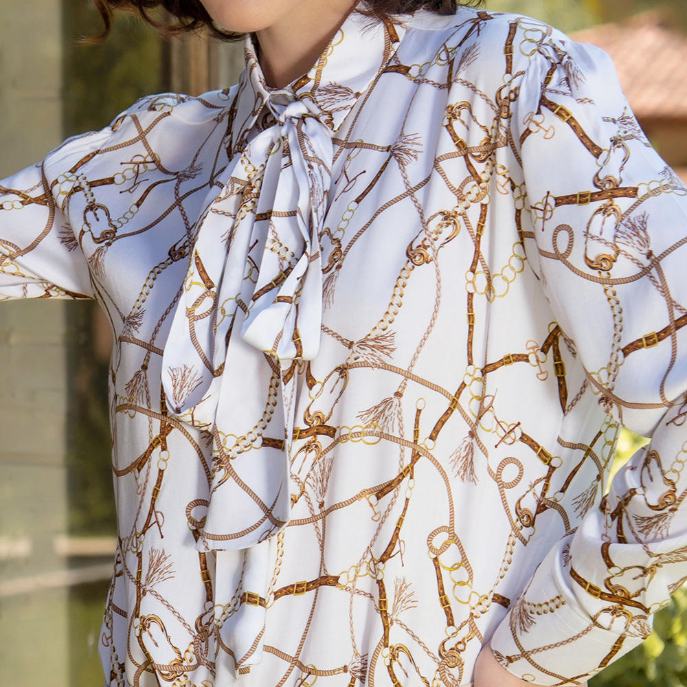 Hartwell »Lisa« Ladies’ Blouse, »Equestrian«, White
