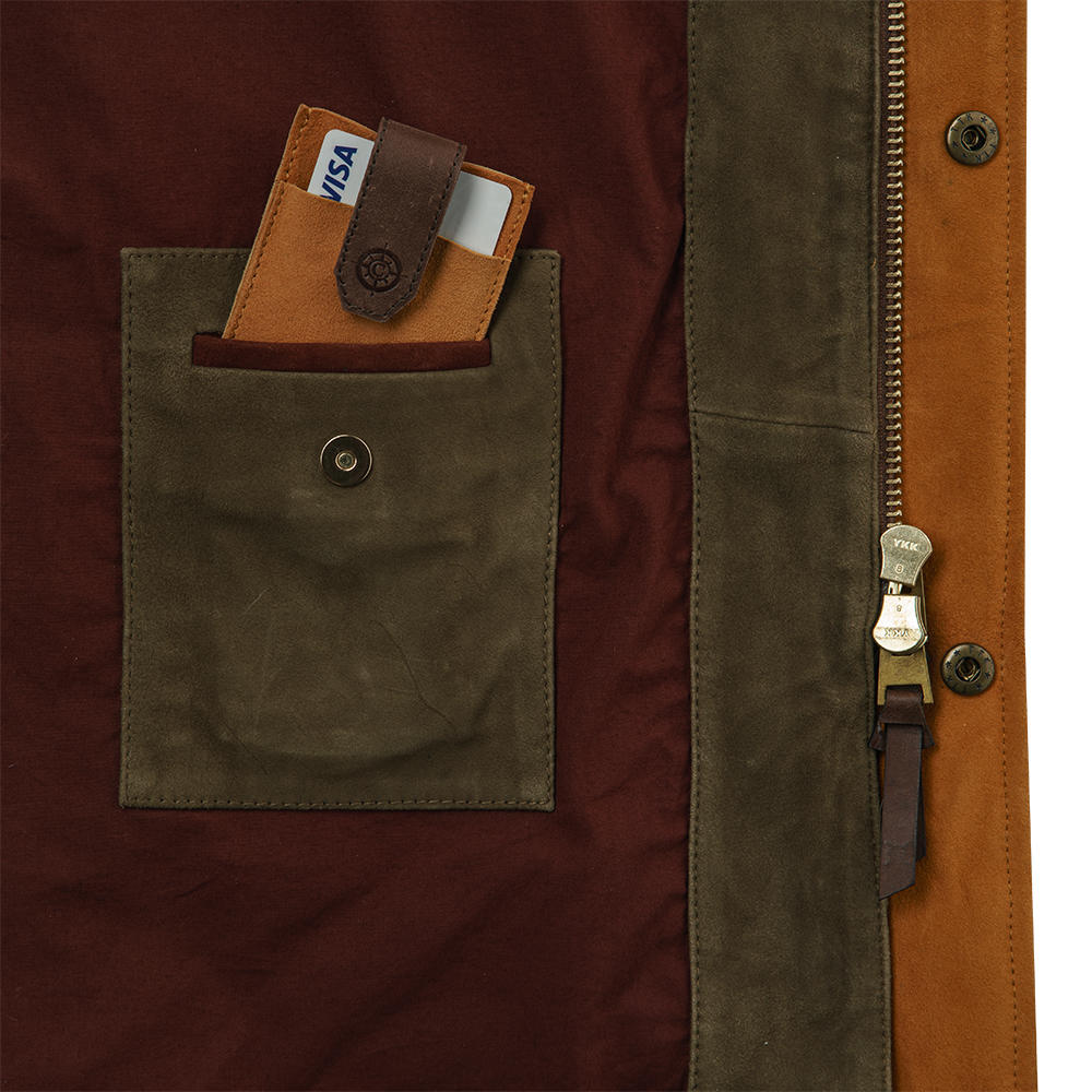Herren Leder-Jagdjacke »Shooting Coat«