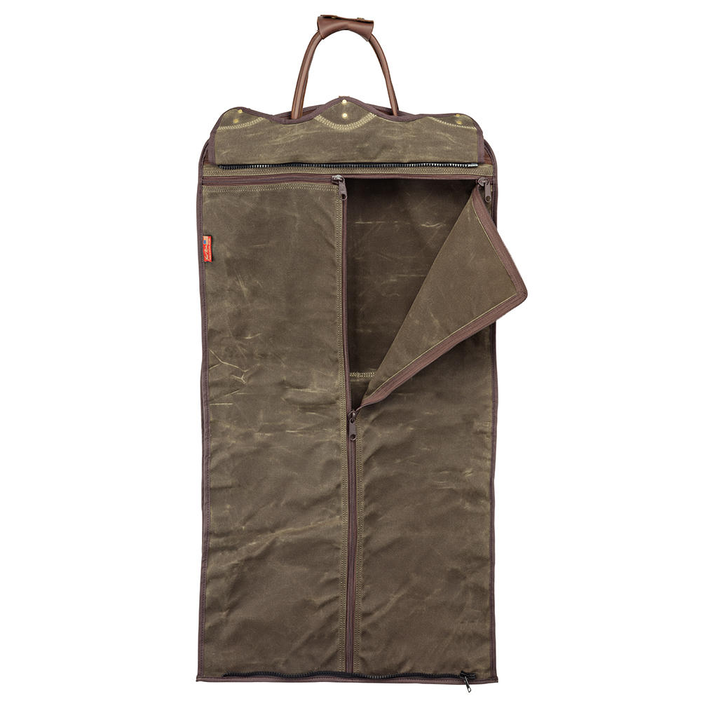Frost River Garment Bag, Waxed Canvas, Dark Olive