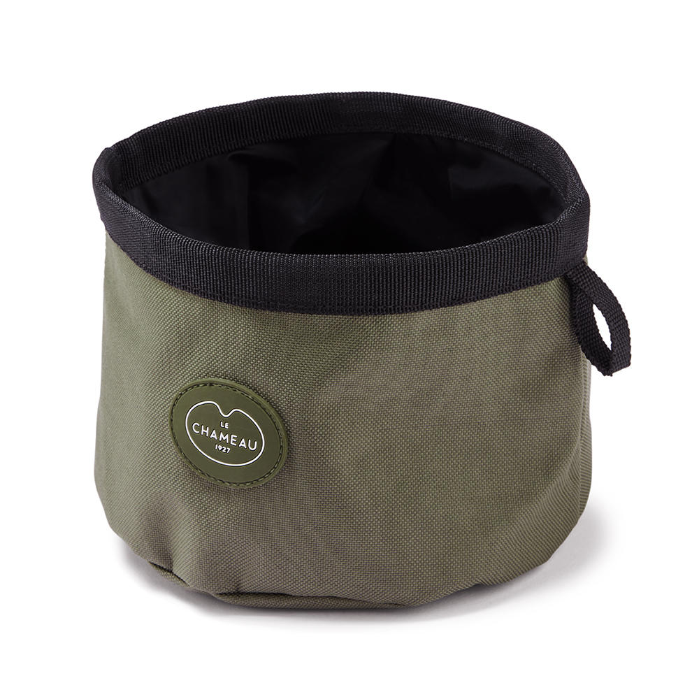 Le Chameau Portable Dog Bowl, Vert Chameau, One Size