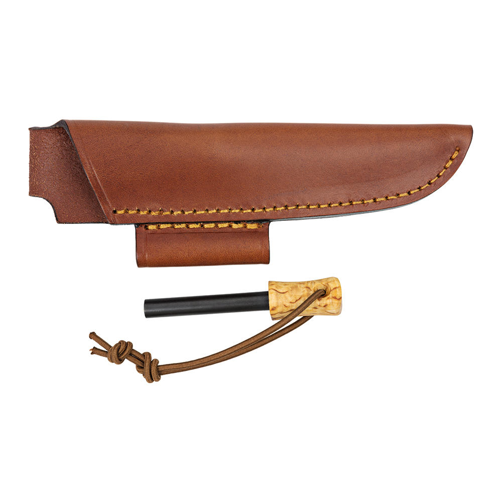 Couteau d'extérieur Casström Woodsman, bouleau madré