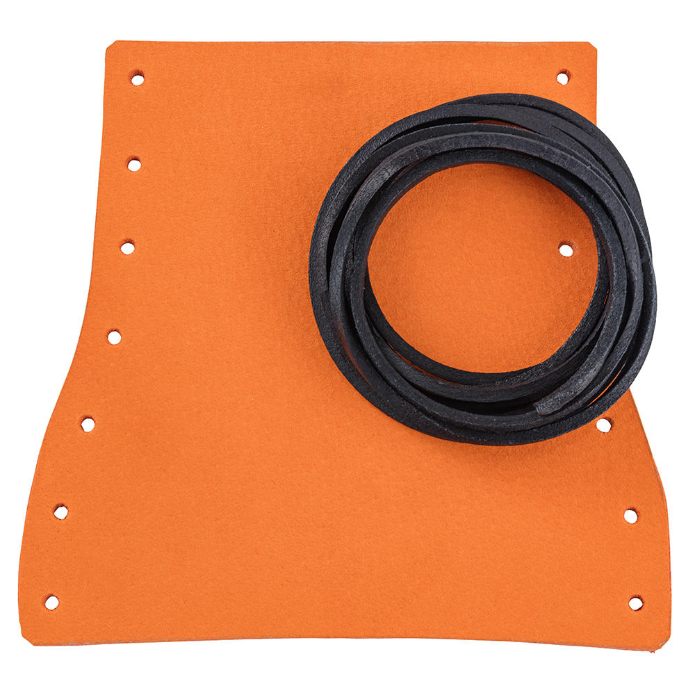 Rêv. cuir p. manche hachette for. DICTUM® » Forst Edition «, cuir buffle, orange