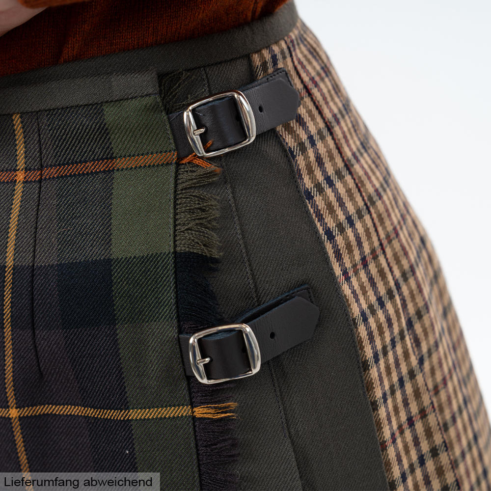 Jupe kilt femme "Carlow", vert foncé à carreaux