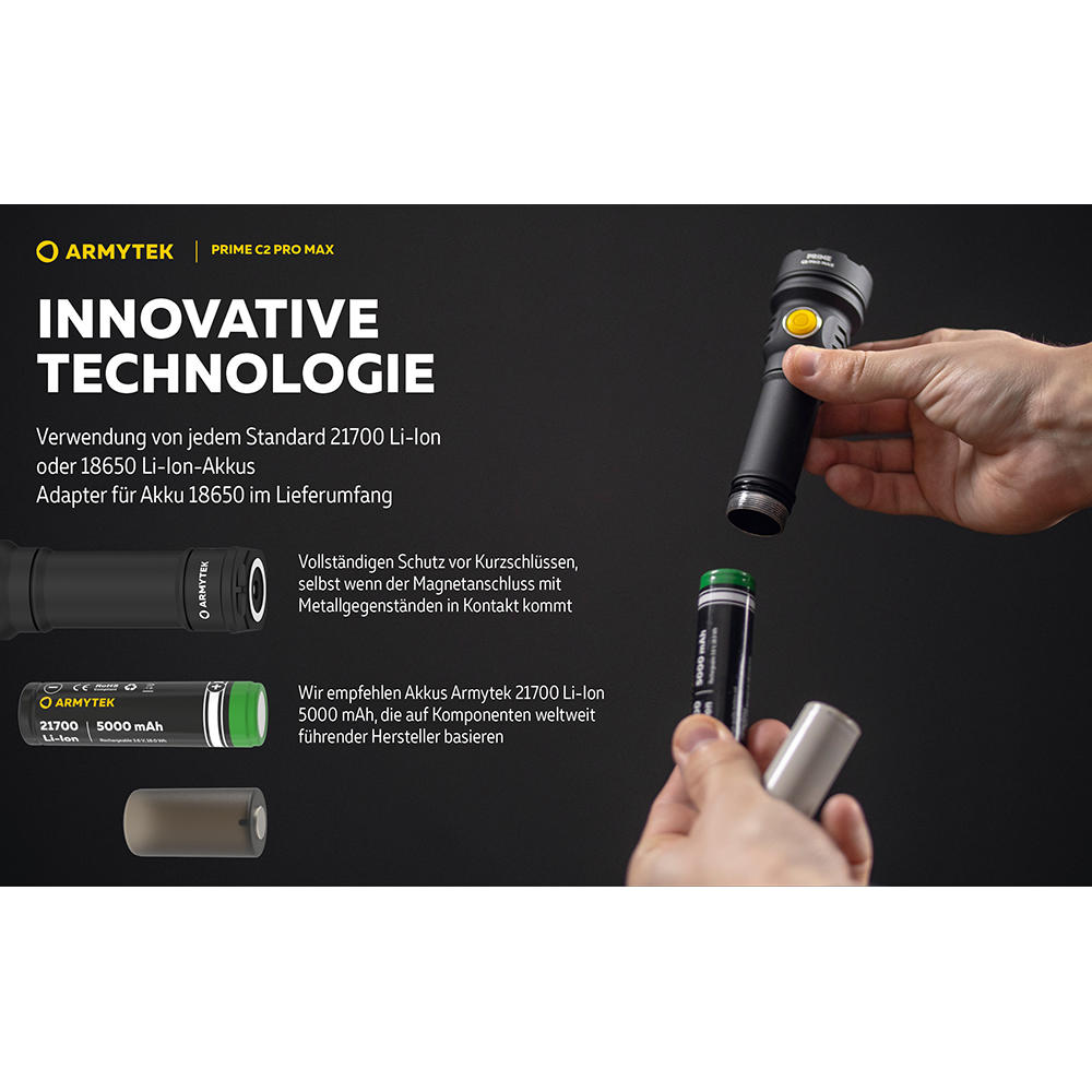 Lampe torche Armytek Prime C2 Pro Max White, LED, 4000 lm