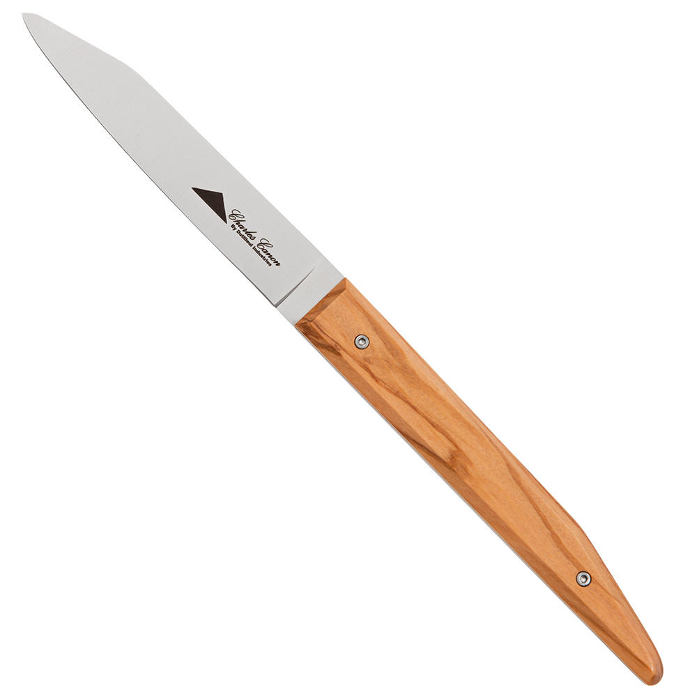 Couteaux de table et à viande Le Terril, jeu, 2 pièces, bois d’olivier