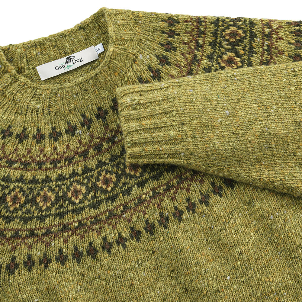 Damen Donegal Pullover Passe