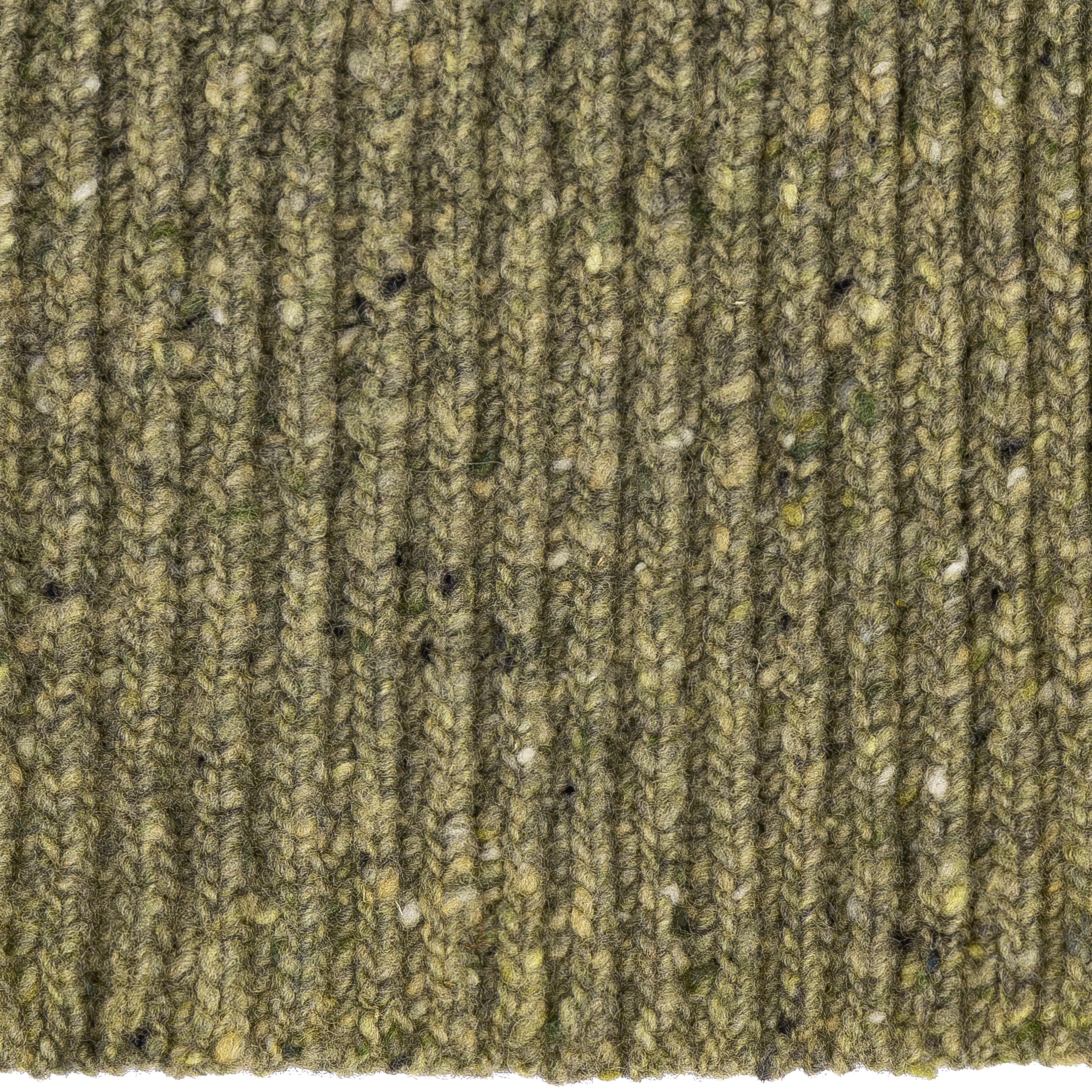 Écharpe en laine Donegal, vert/olive