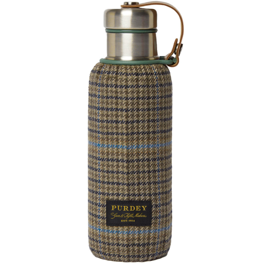 Bouteille thermos Purdey avec tweed, 500 ml