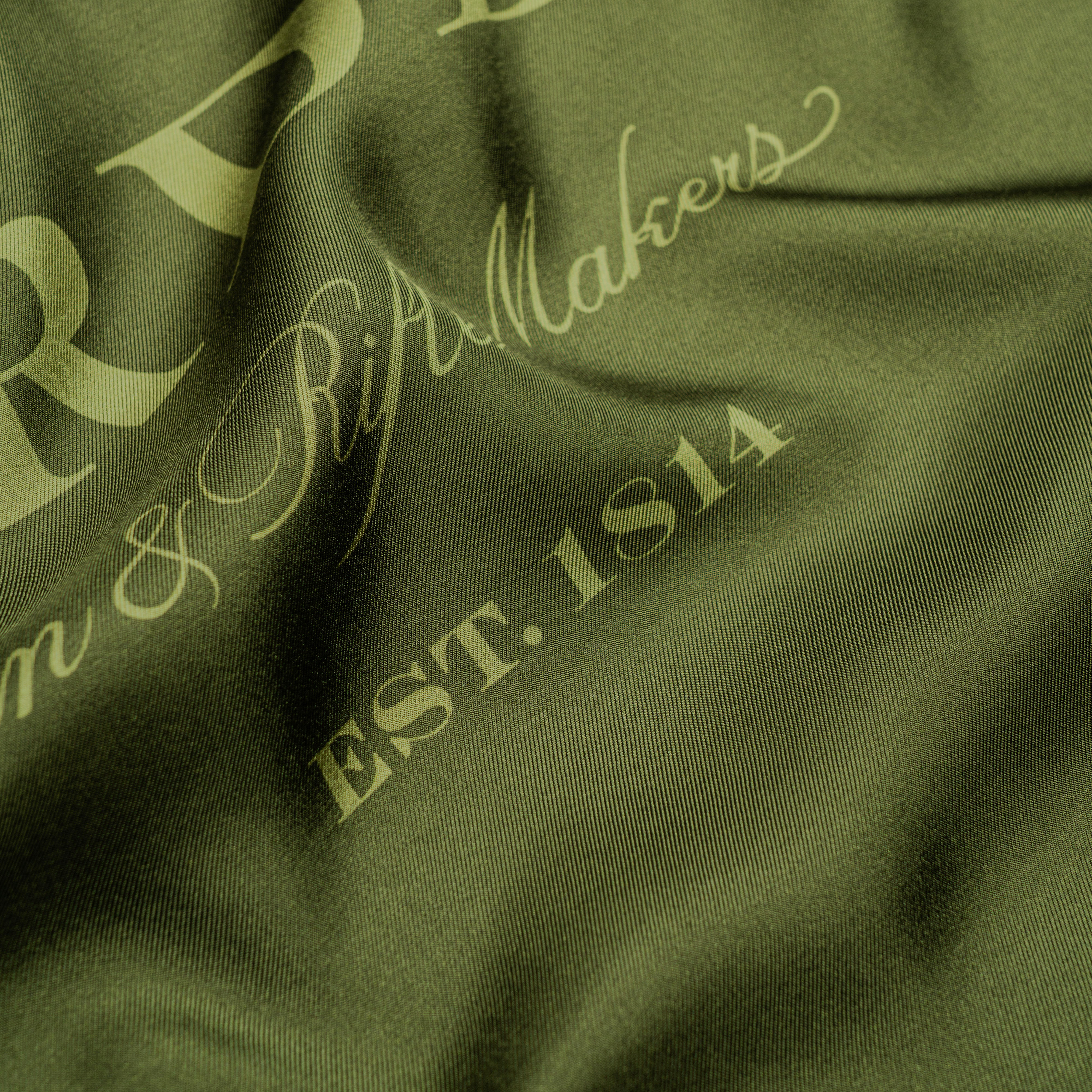 Purdey »1814« Pocket Square, Forest Green