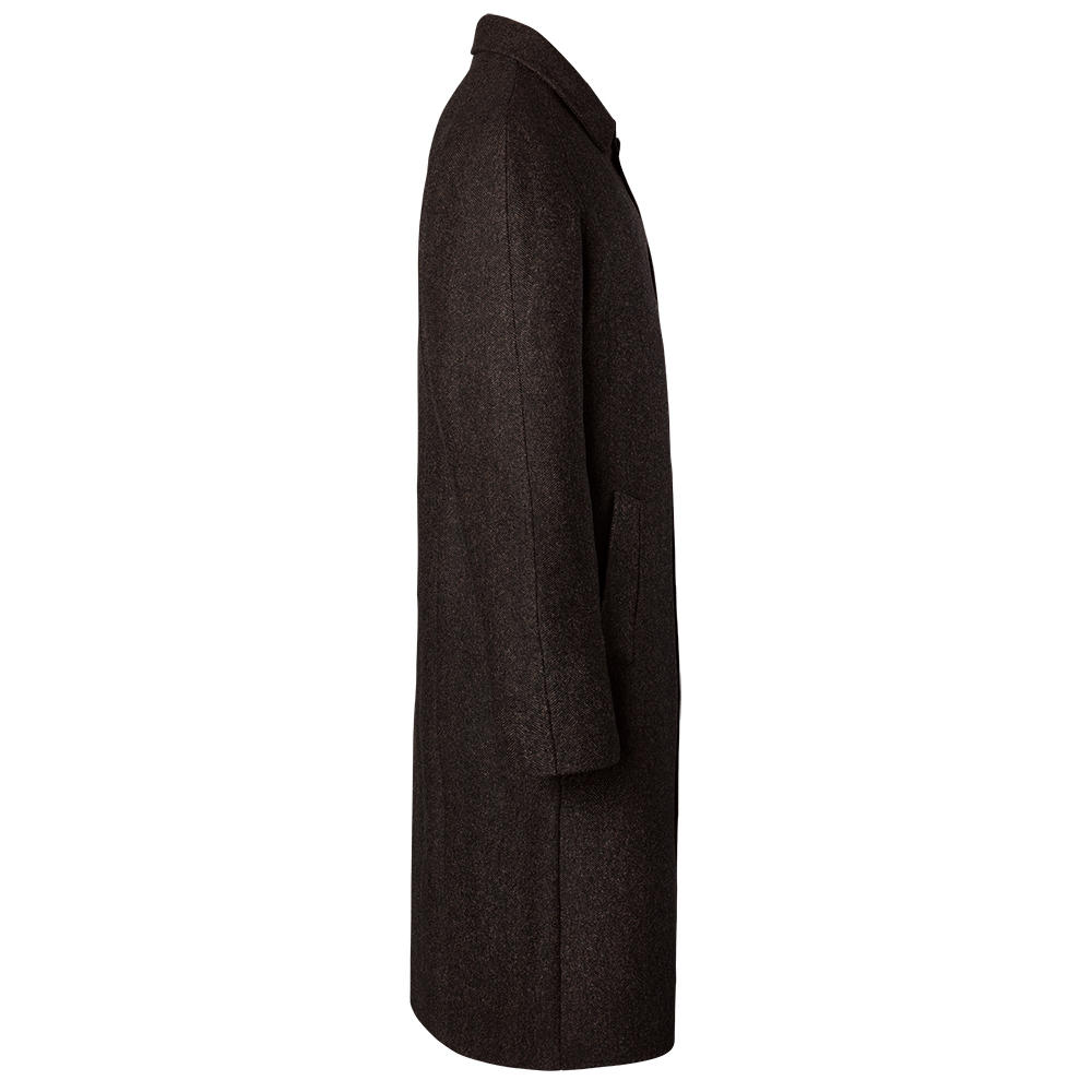 Herren Raglanmantel Fischgrat, grau-schwarz