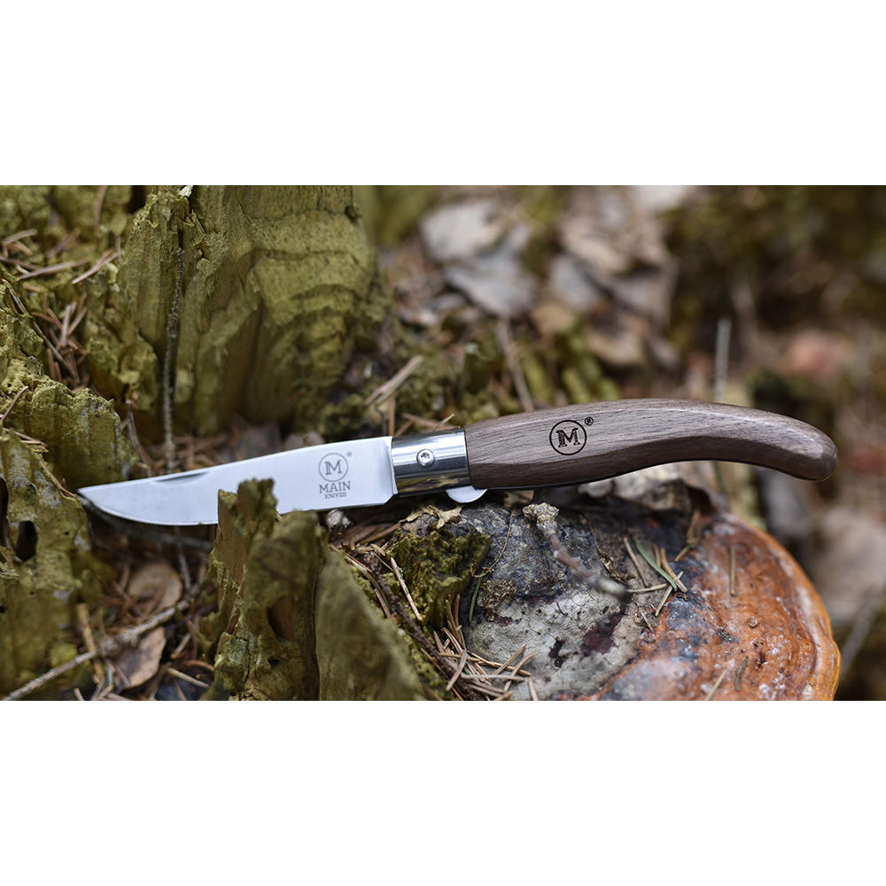 Couteau pliant MAIN » Spanish Line «, noyer
