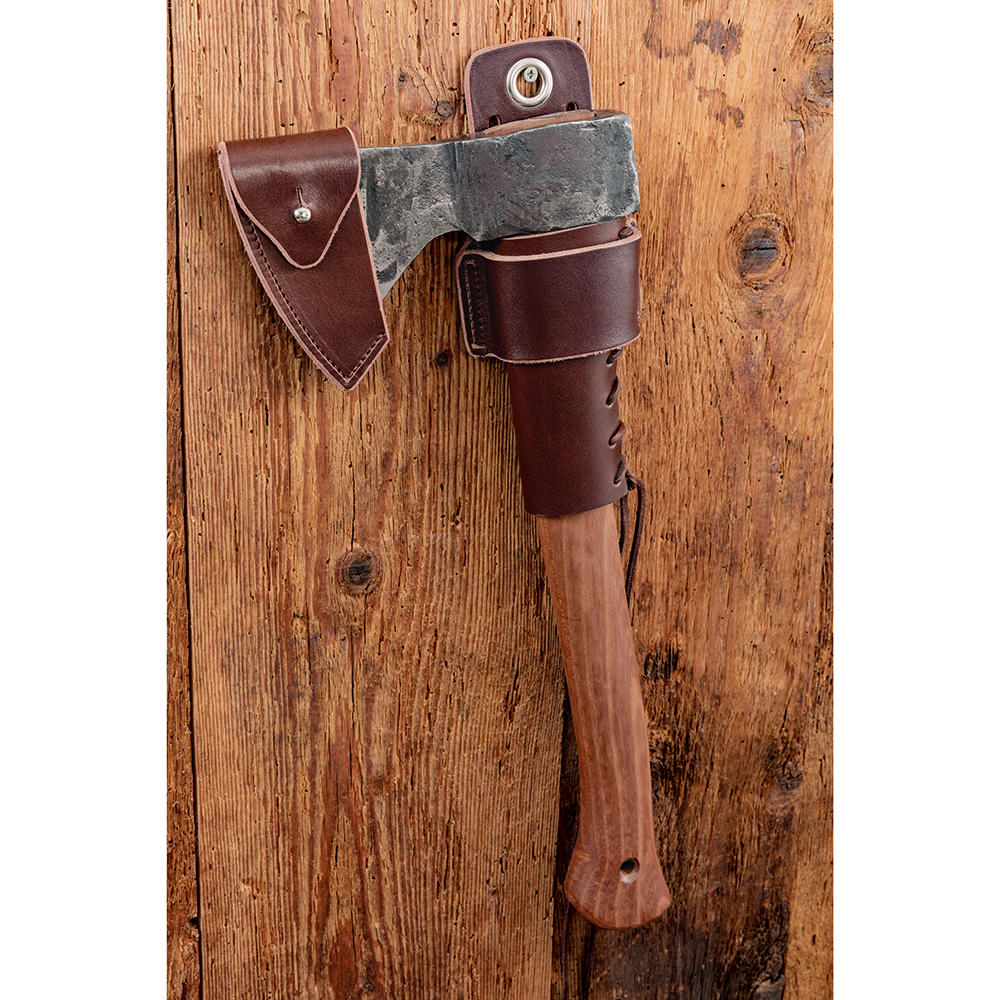 DICTUM® Axe Collar for Forest Hatchet, Cowhide, Dark Brown