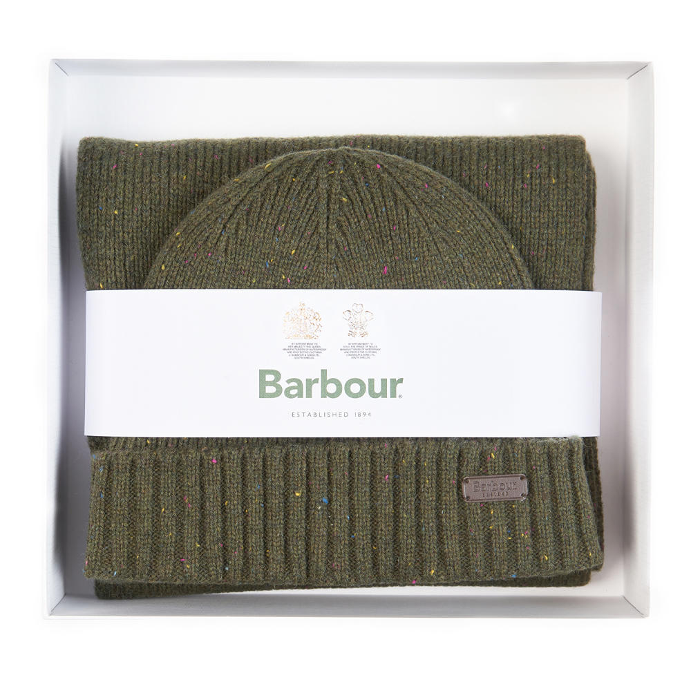 Barbour »Carlton« Gift Set, Olive