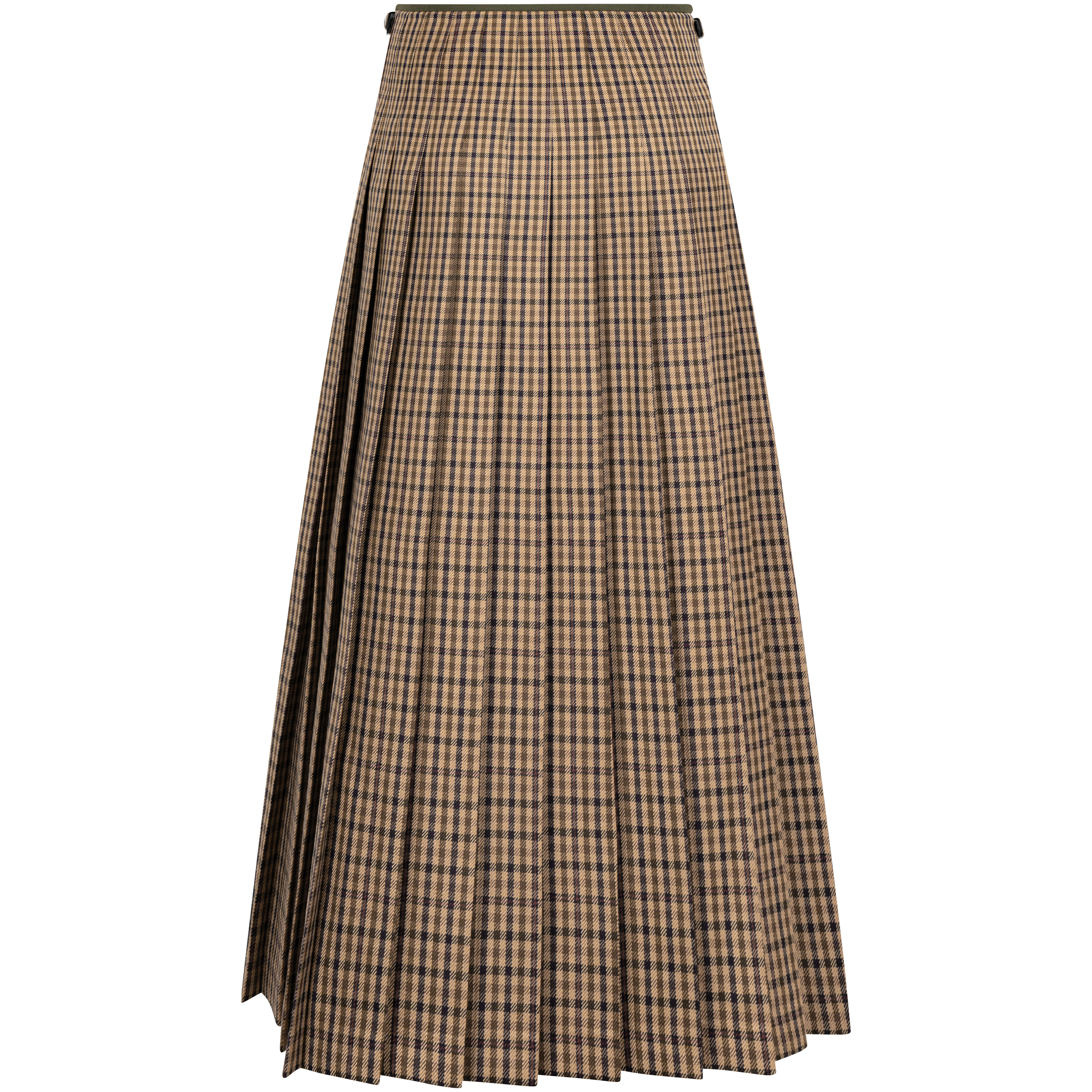 Jupe kilt femme "Carlow", vert foncé à carreaux