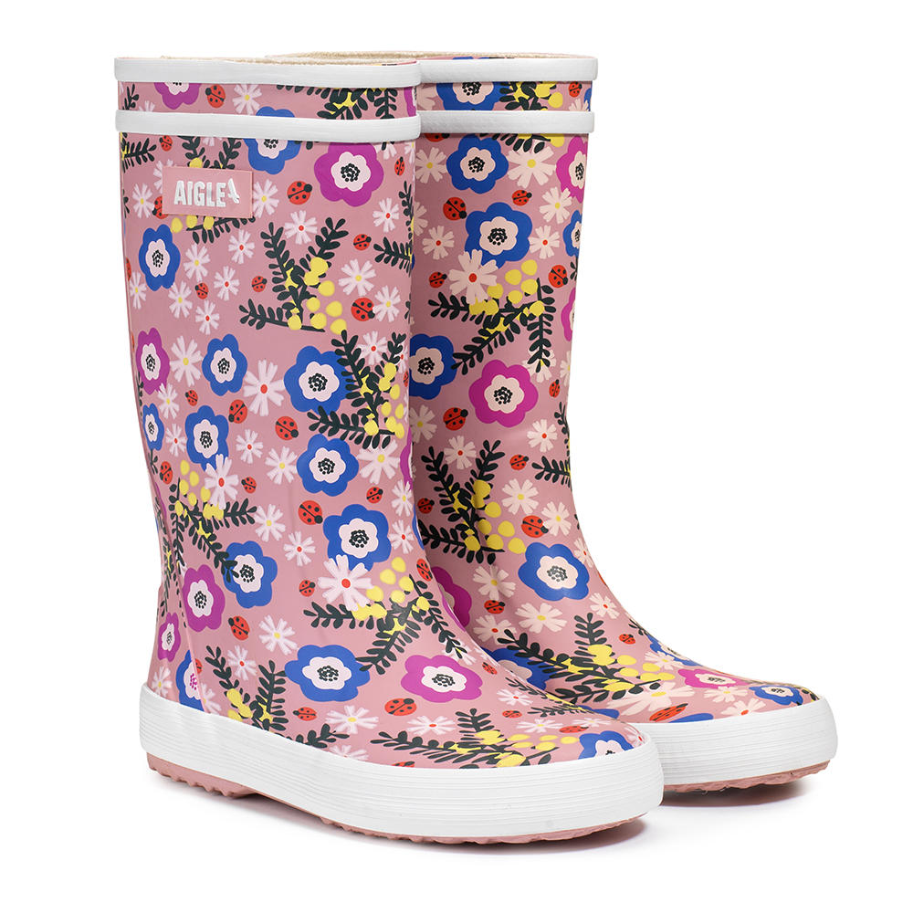 Aigle »Lolly Pop« Kids Rubber Boots, Flower Power