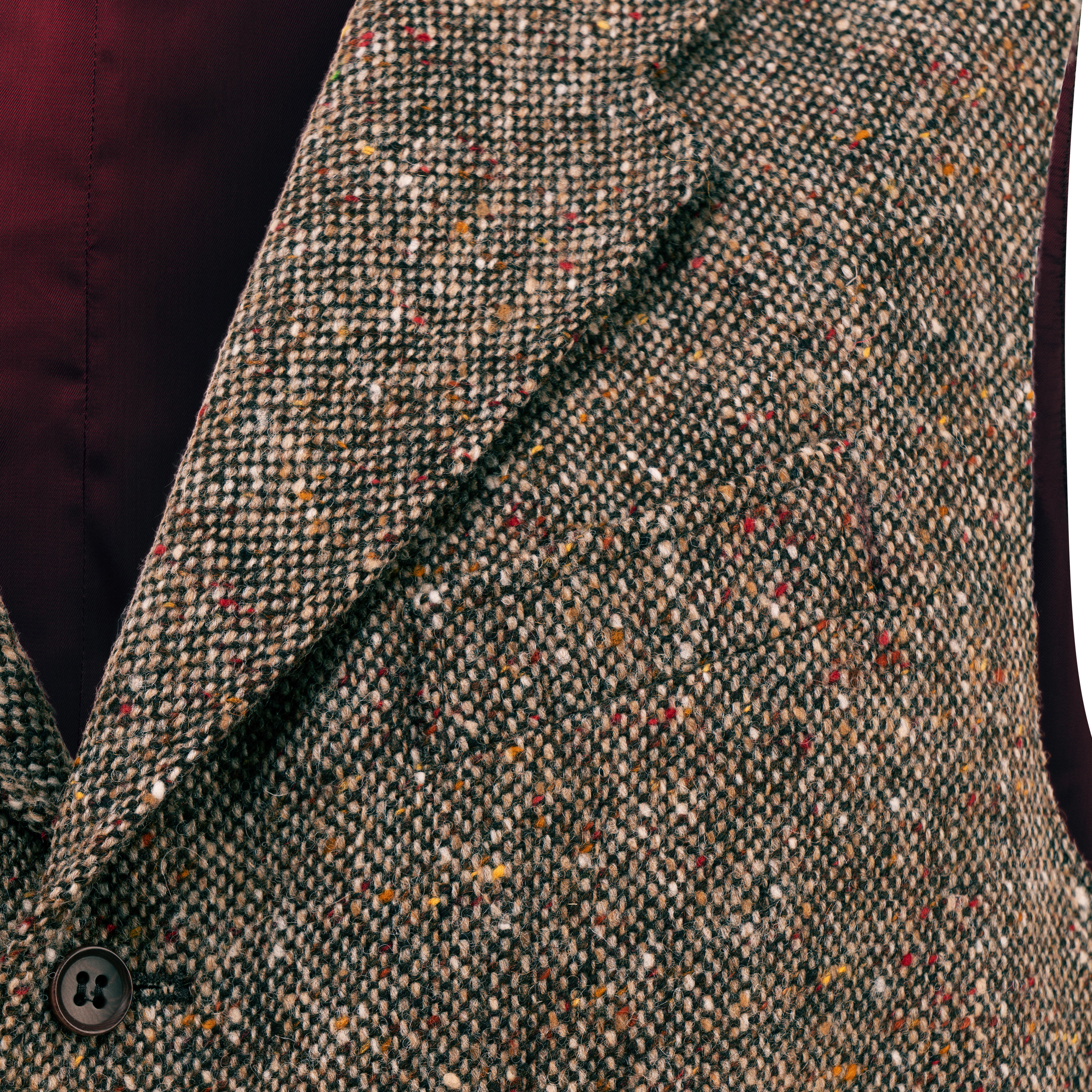 Herren-Donegal-Tweed-Weste »Marvin«, braun