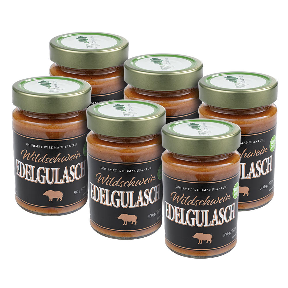 Gourmet Wild Boar Goulash, 6 x 300 g