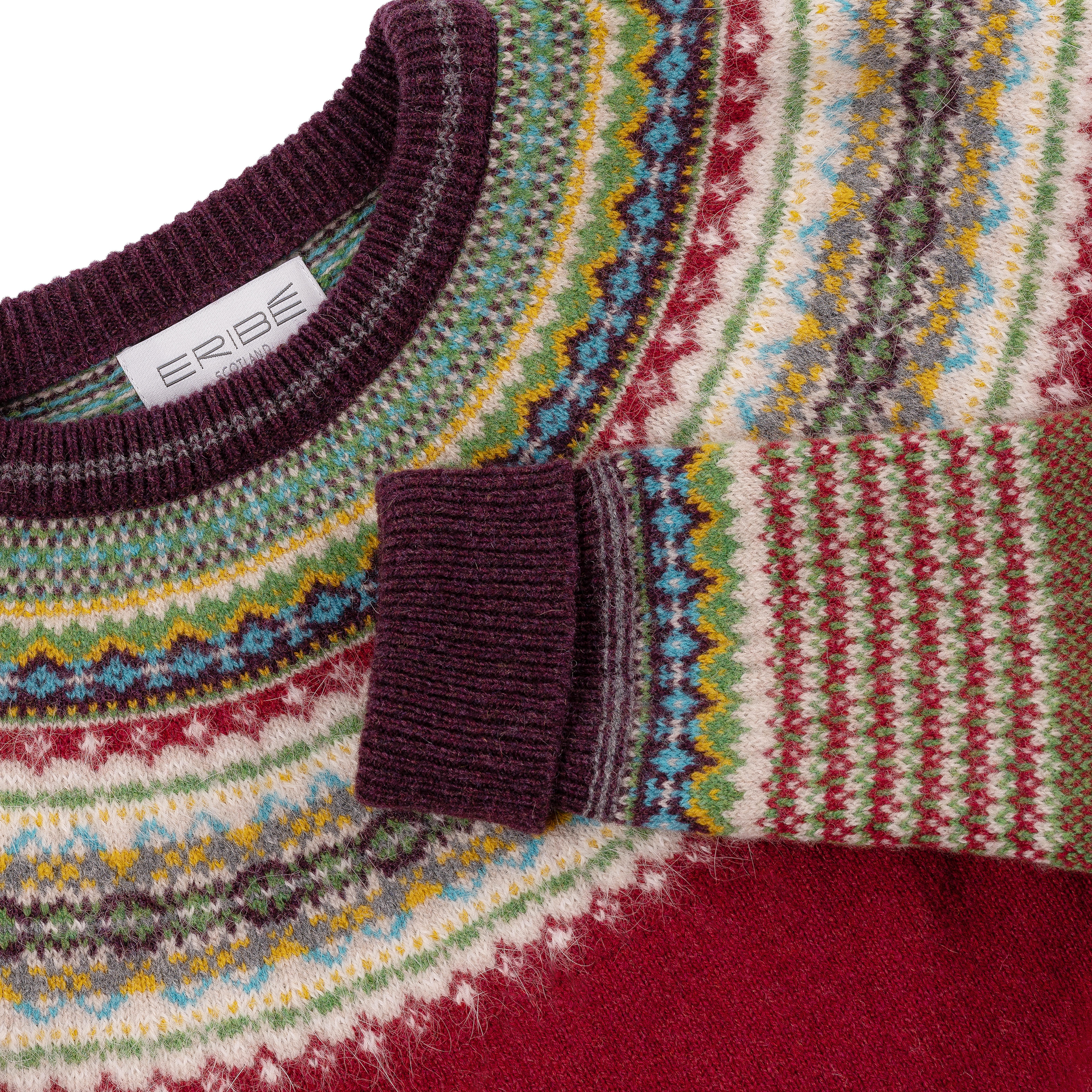 Eribé Damenpullover Fair Isle, Hemlock