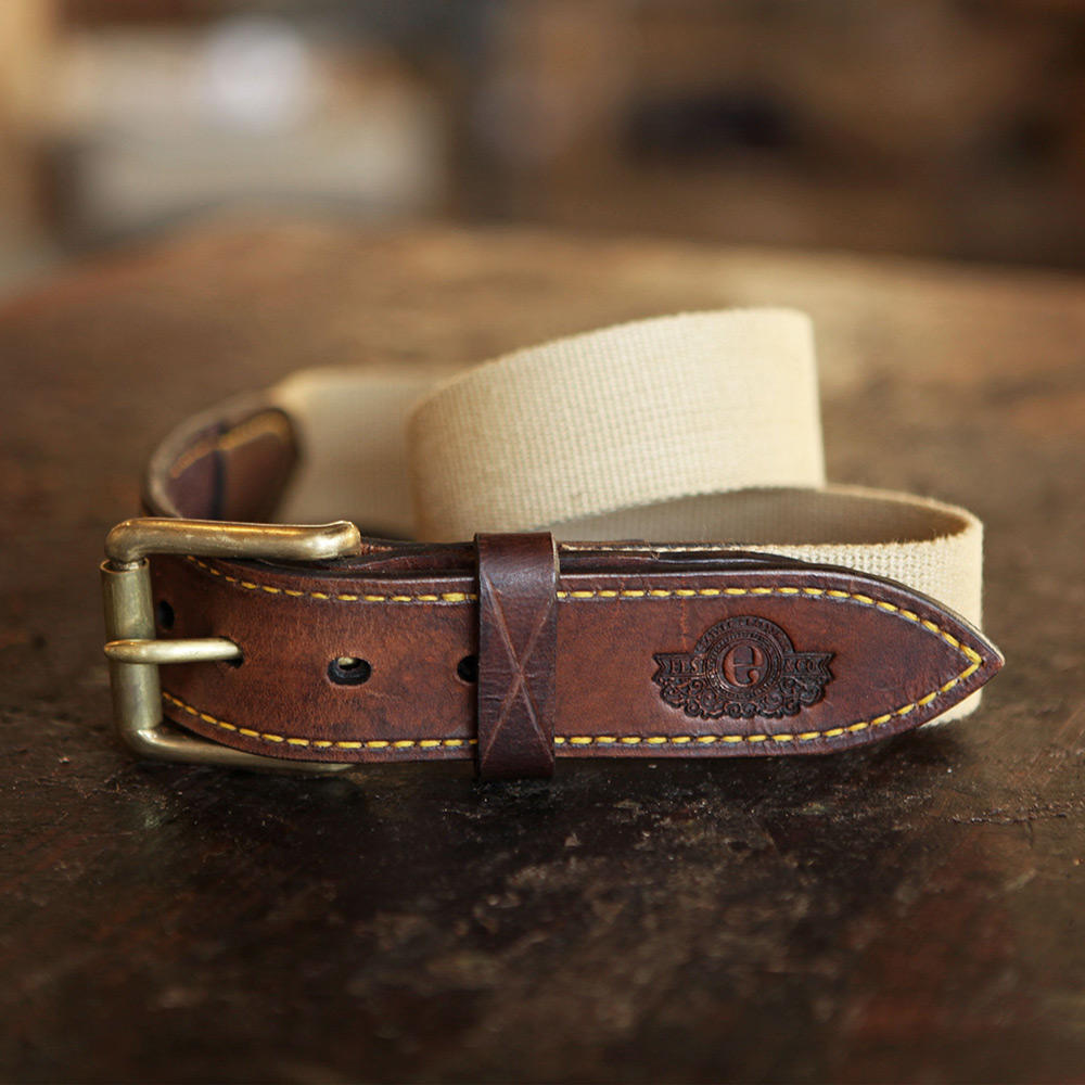 Els & Co. Gürtel »Middelburg Elegance«, Leder/Canvas