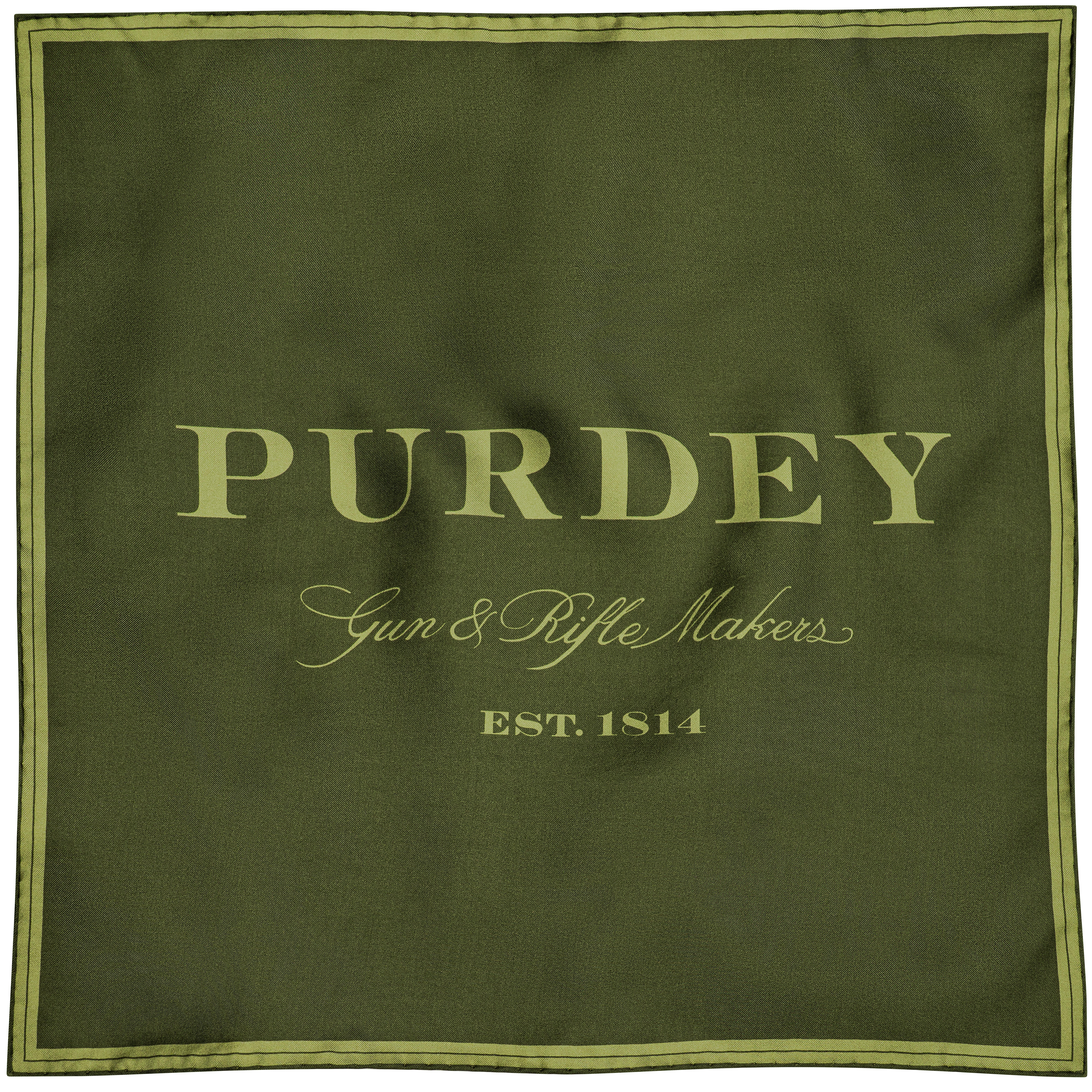Purdey »1814« Pocket Square, Forest Green