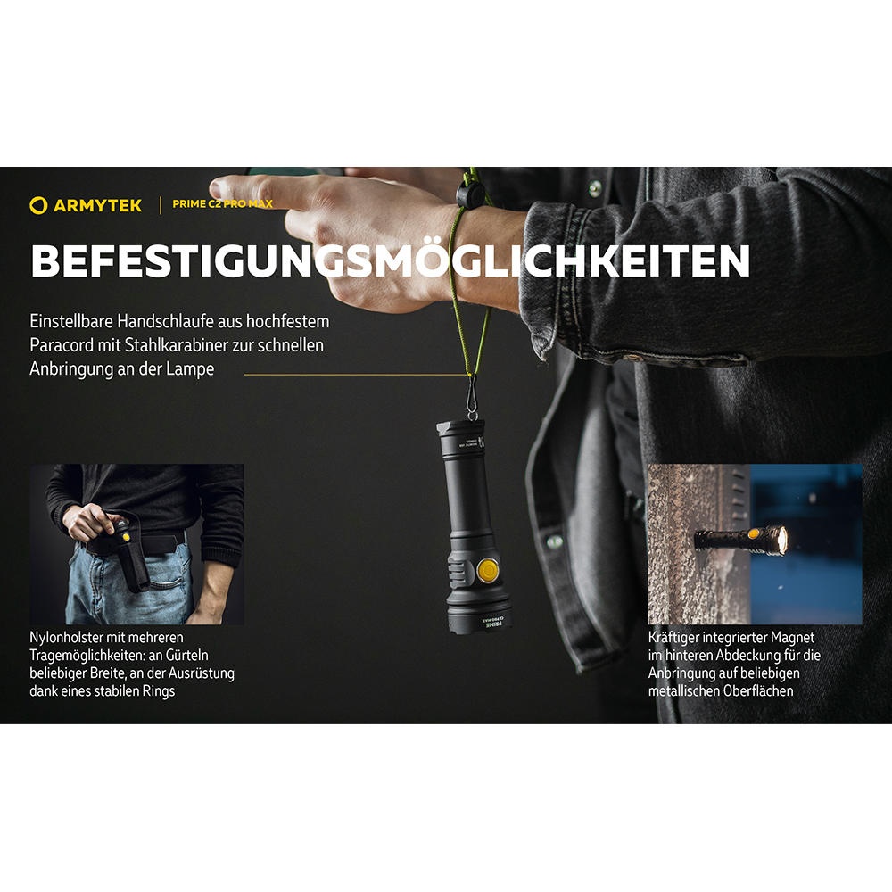 Lampe torche Armytek Prime C2 Pro Max White, LED, 4000 lm