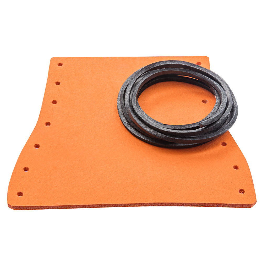 Rêv. cuir p. manche hachette for. DICTUM® » Forst Edition «, cuir buffle, orange