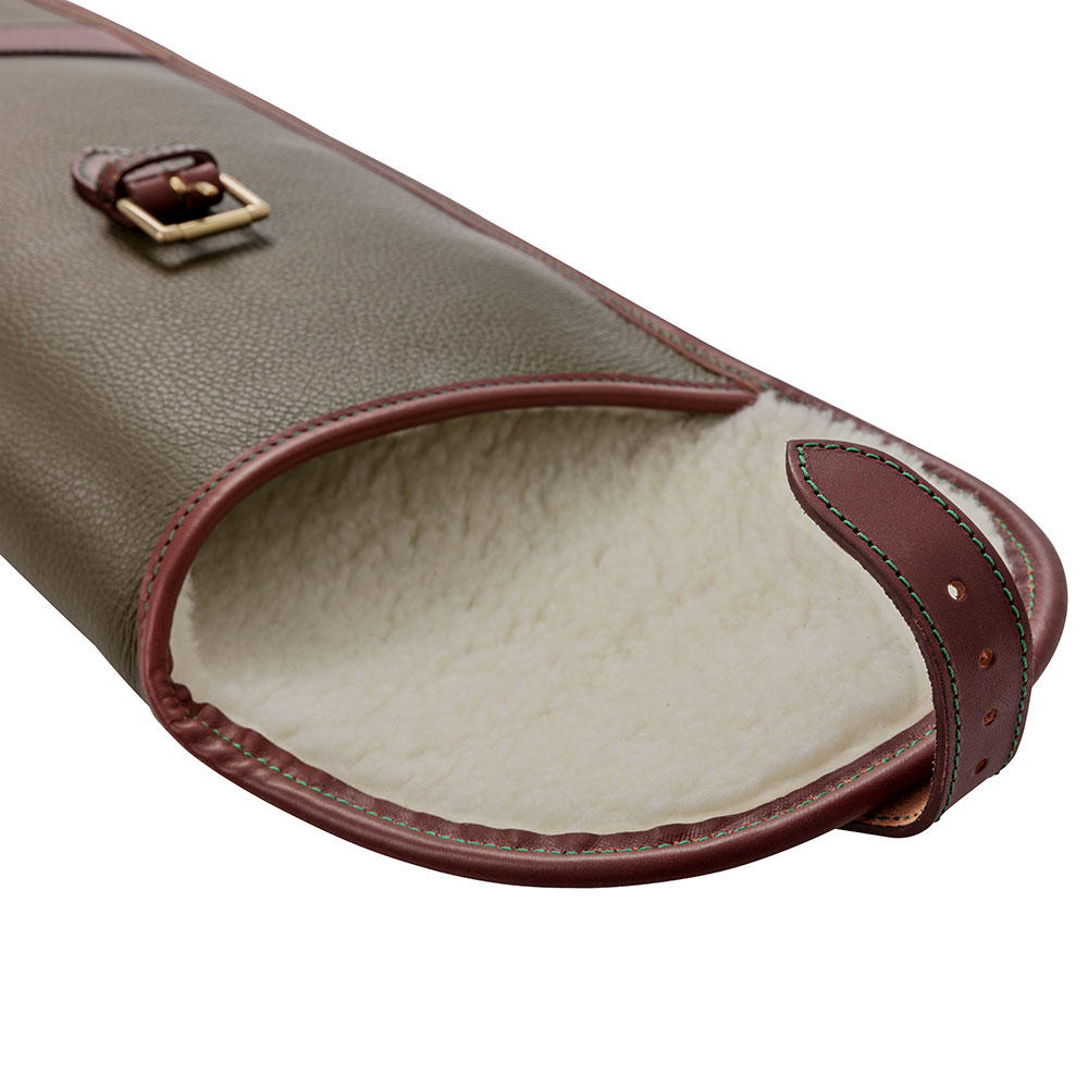 Alexandre Mareuil Shotgun Case, Khaki/Brown, Length 125 cm