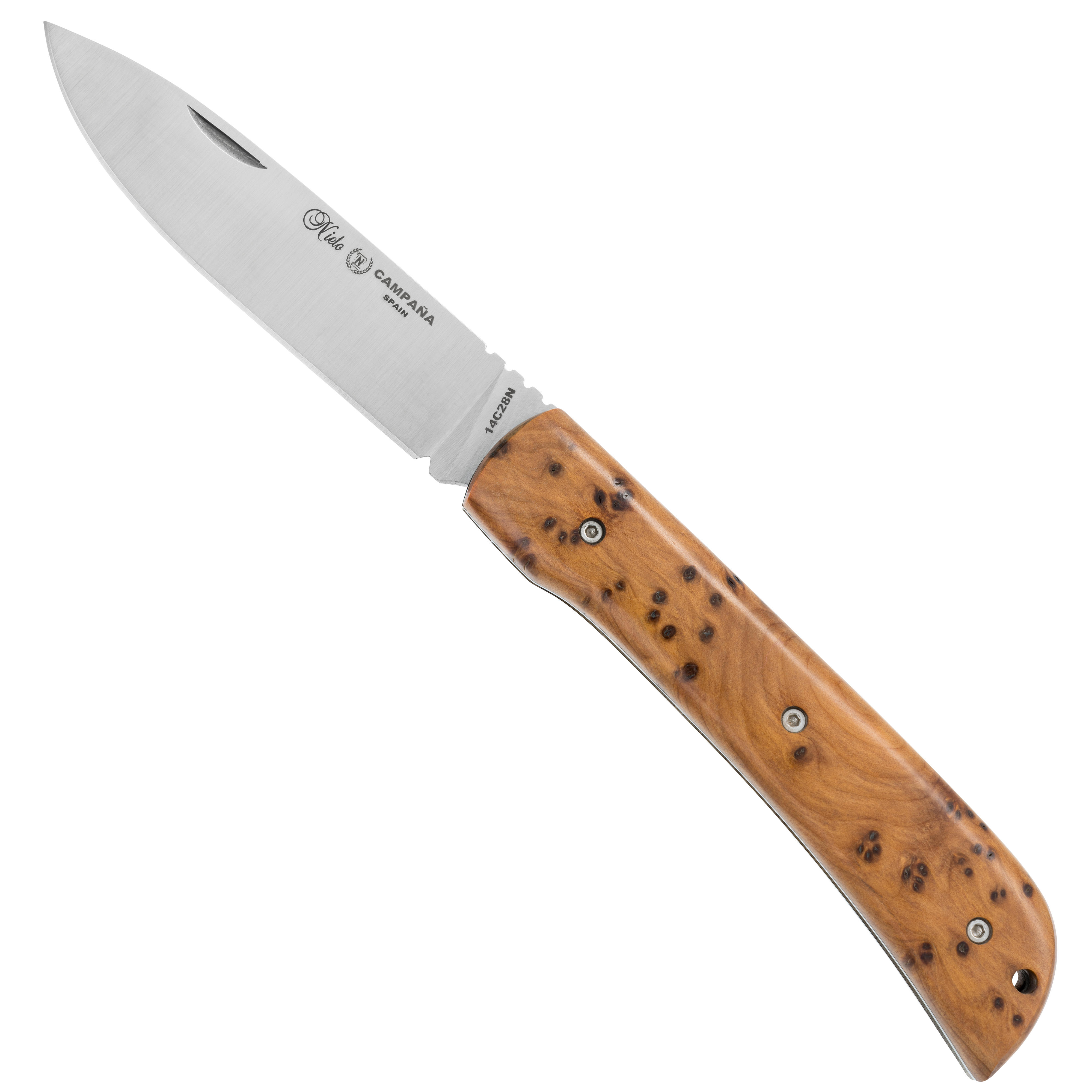 Nieto Pocket Knife Campaña, Thuja Wood