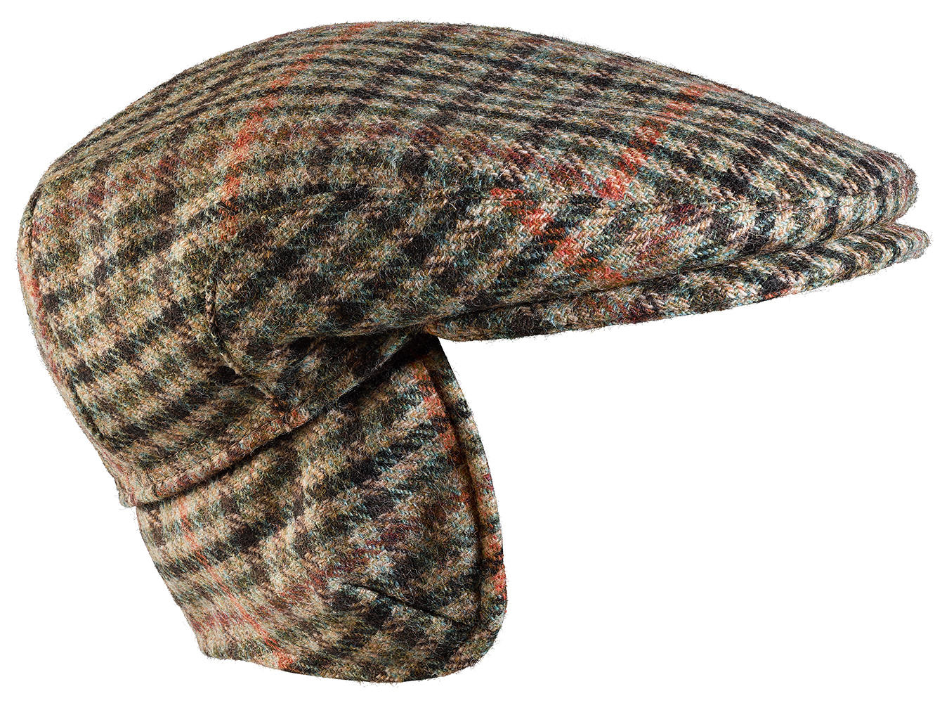 Bonnet en tweed, à carreaux