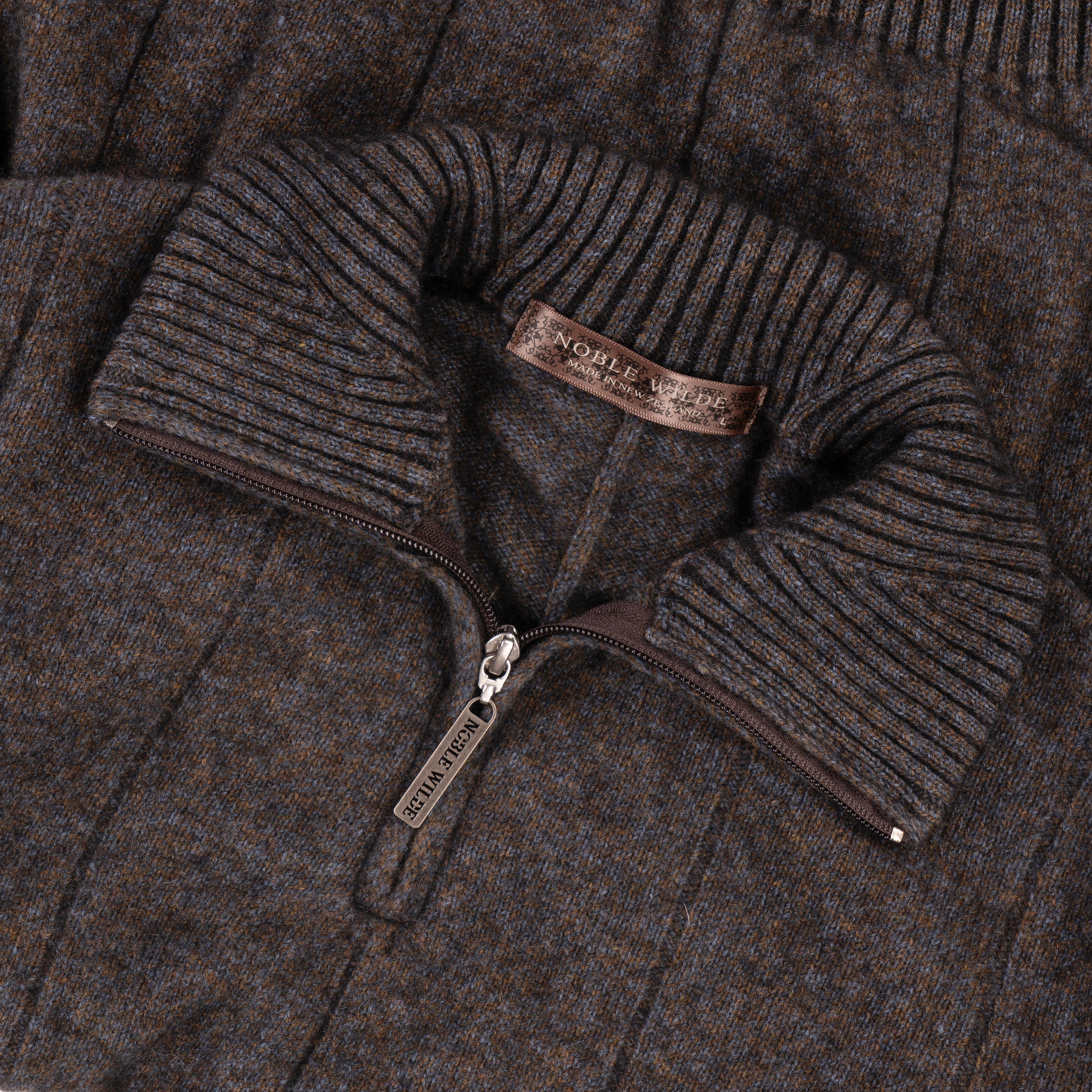 Herren Zip-Pullover Merino-Possum