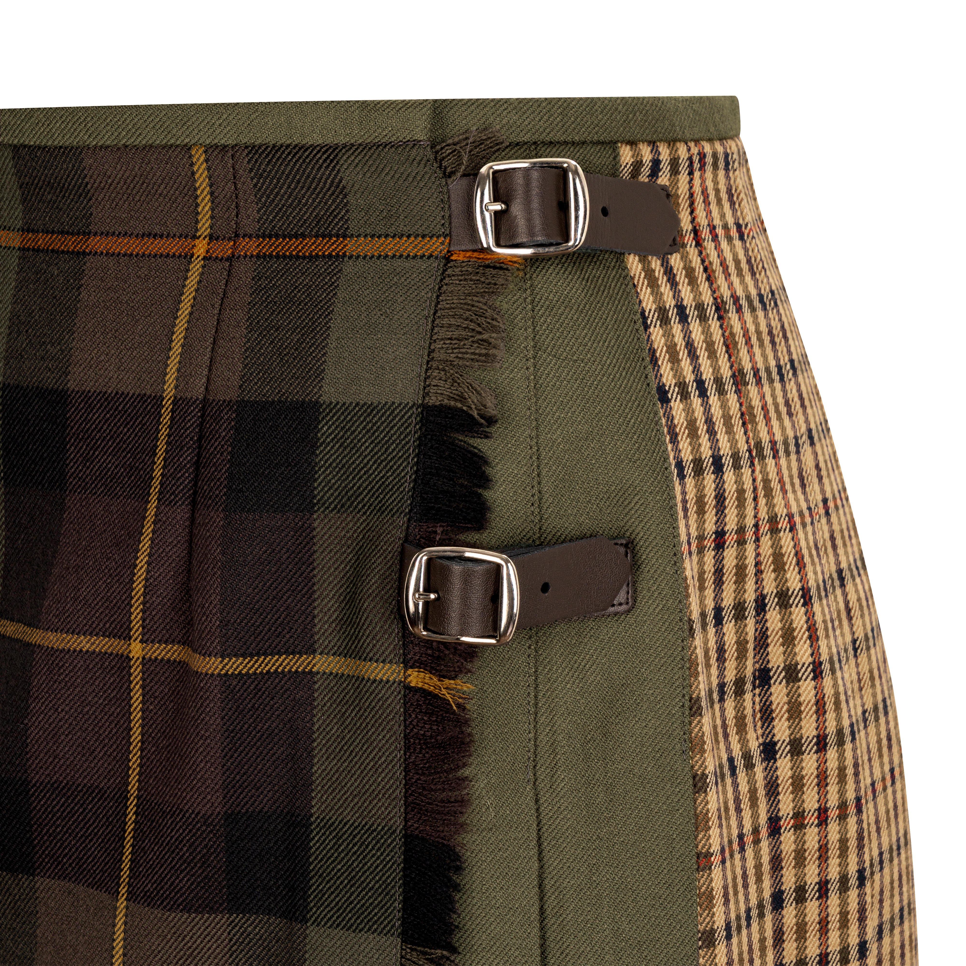 Jupe kilt femme "Carlow", vert foncé à carreaux