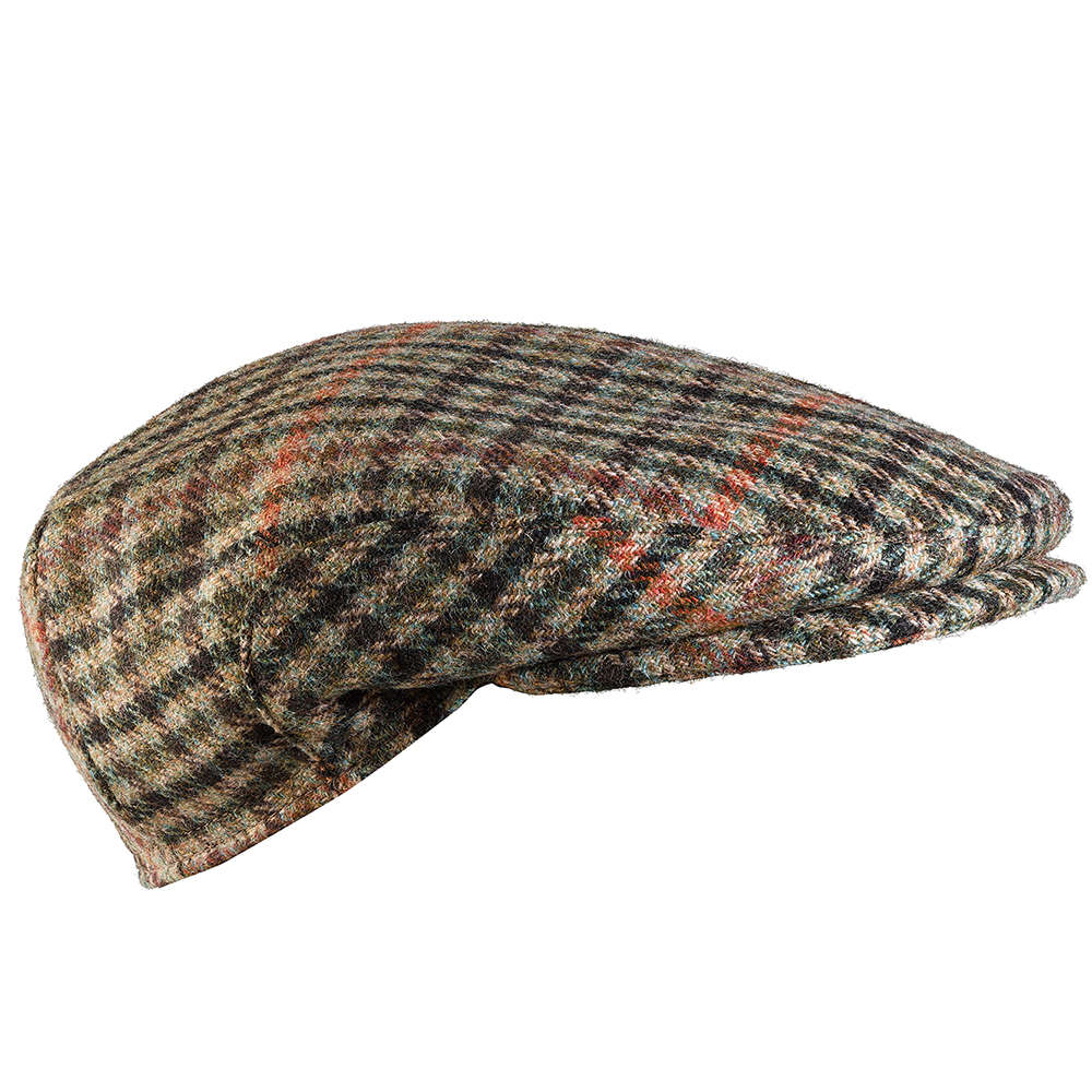 Bonnet en tweed, à carreaux