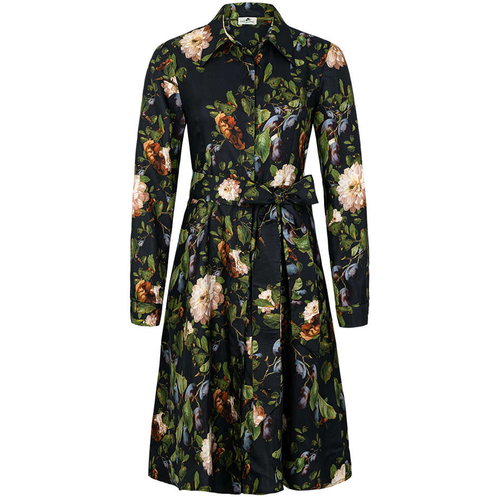 Seidenkleid Allover Print