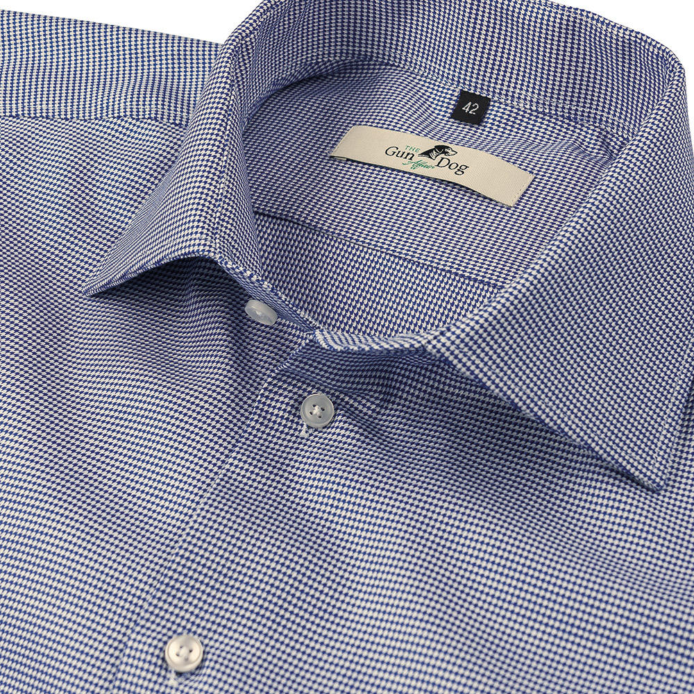 Men’s Shirt, Vichy Check, Blue/White