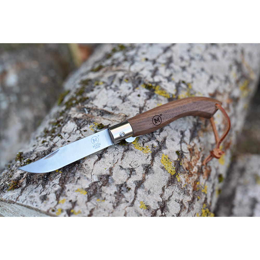 Couteau pliant MAIN » American Line «, noyer